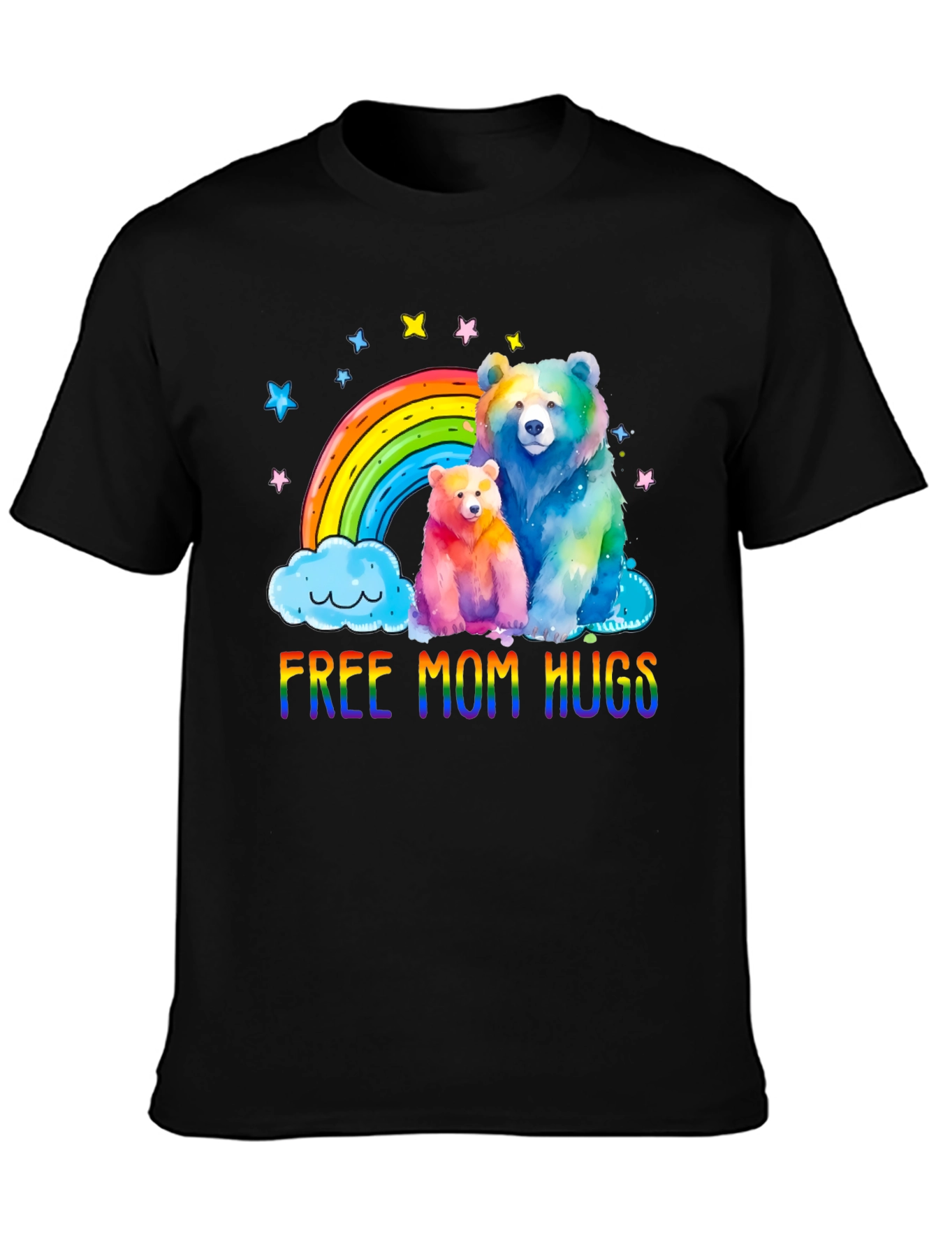 Rainbow Bears Mom Hugs T-Shirt