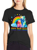 Rainbow Bears Mom Hugs T-Shirt