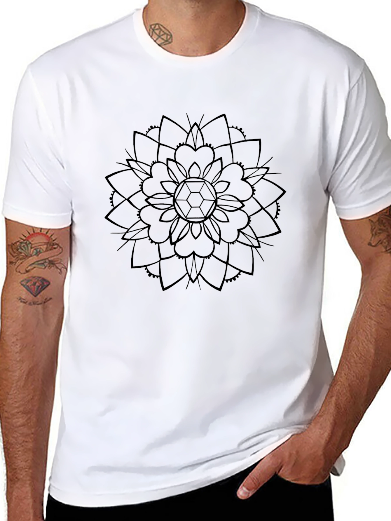 Mandala Graphic Black T-Shirt - Stylish & Unique