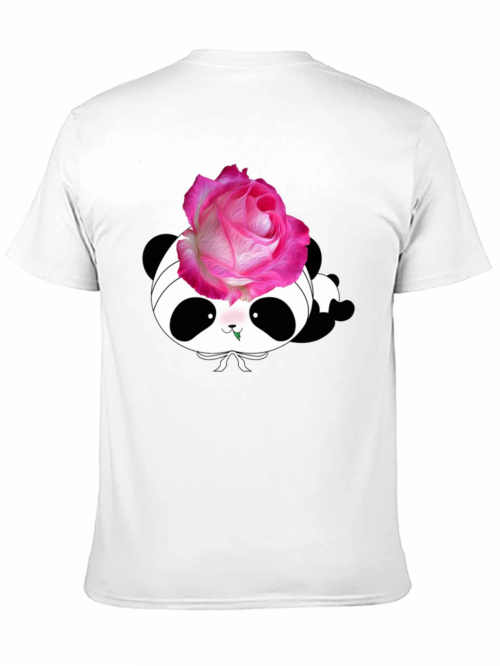 Panda Rose T-Shirt - Stylish Graphic Tee