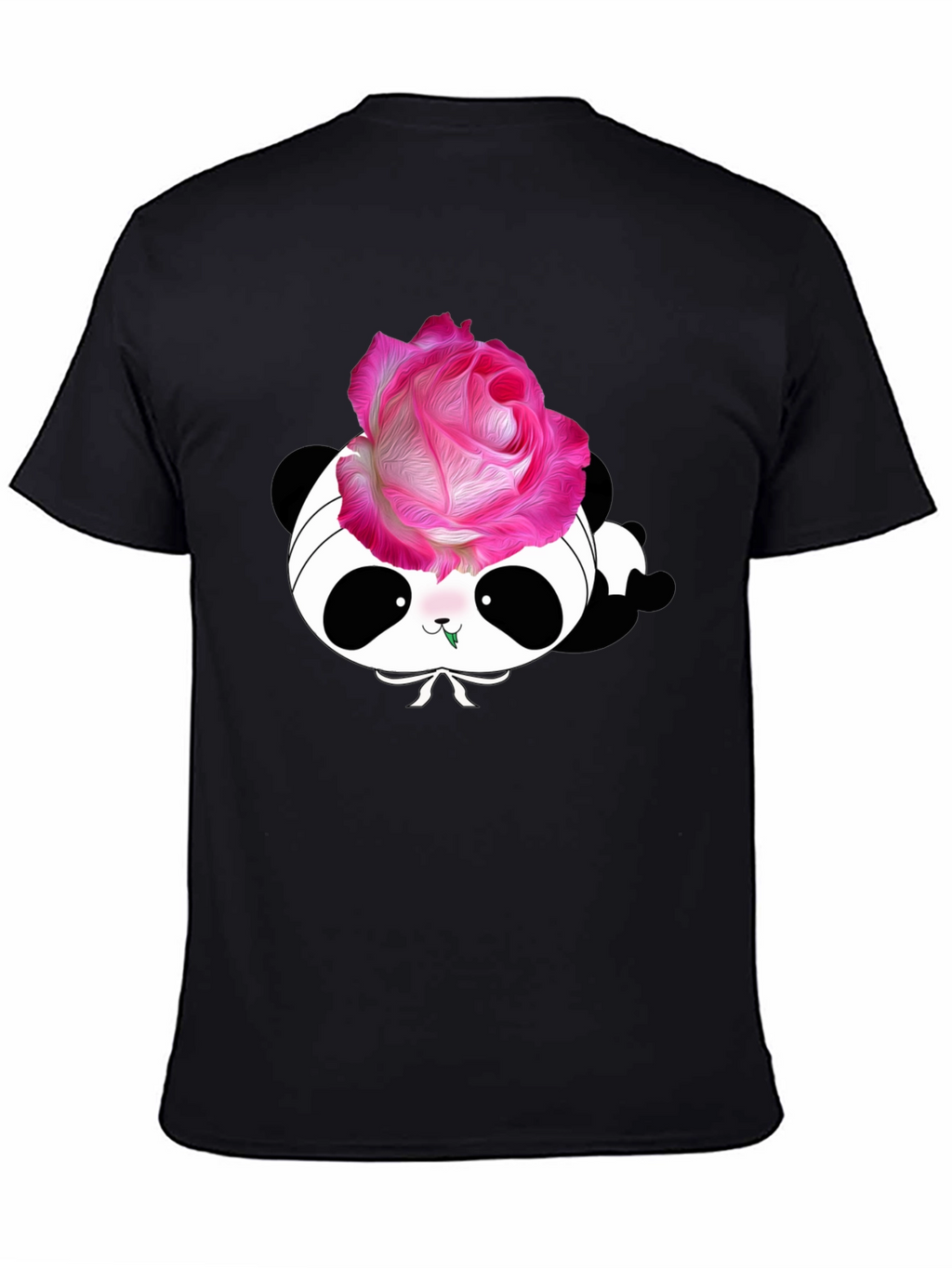 Panda Rose T-Shirt - Stylish Graphic Tee