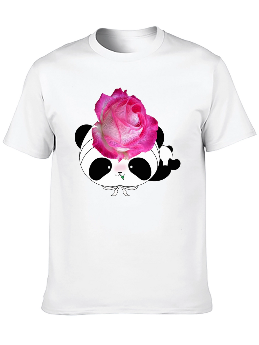Panda Rose T-Shirt - Stylish Graphic Tee