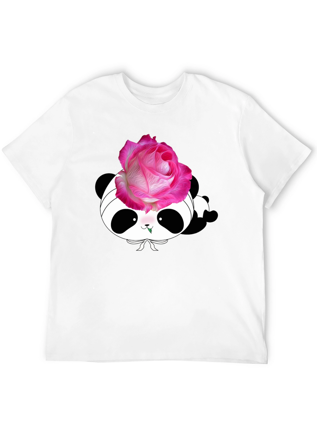 Panda Rose T-Shirt - Stylish Graphic Tee