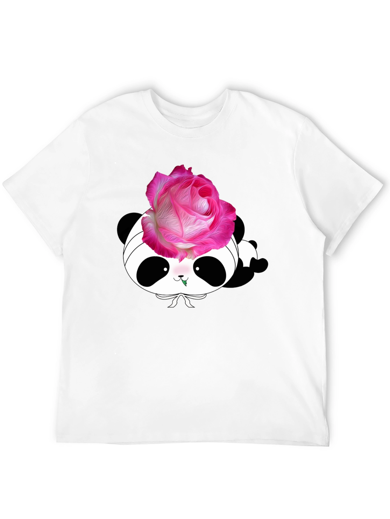 Panda Rose T-Shirt - Stylish Graphic Tee