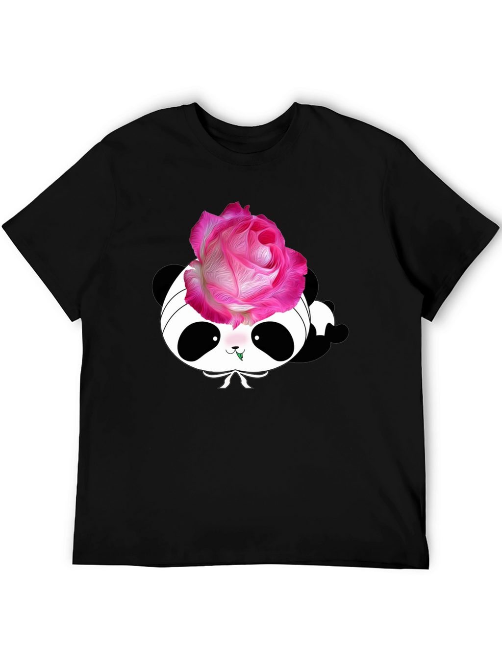 Panda Rose T-Shirt - Stylish Graphic Tee