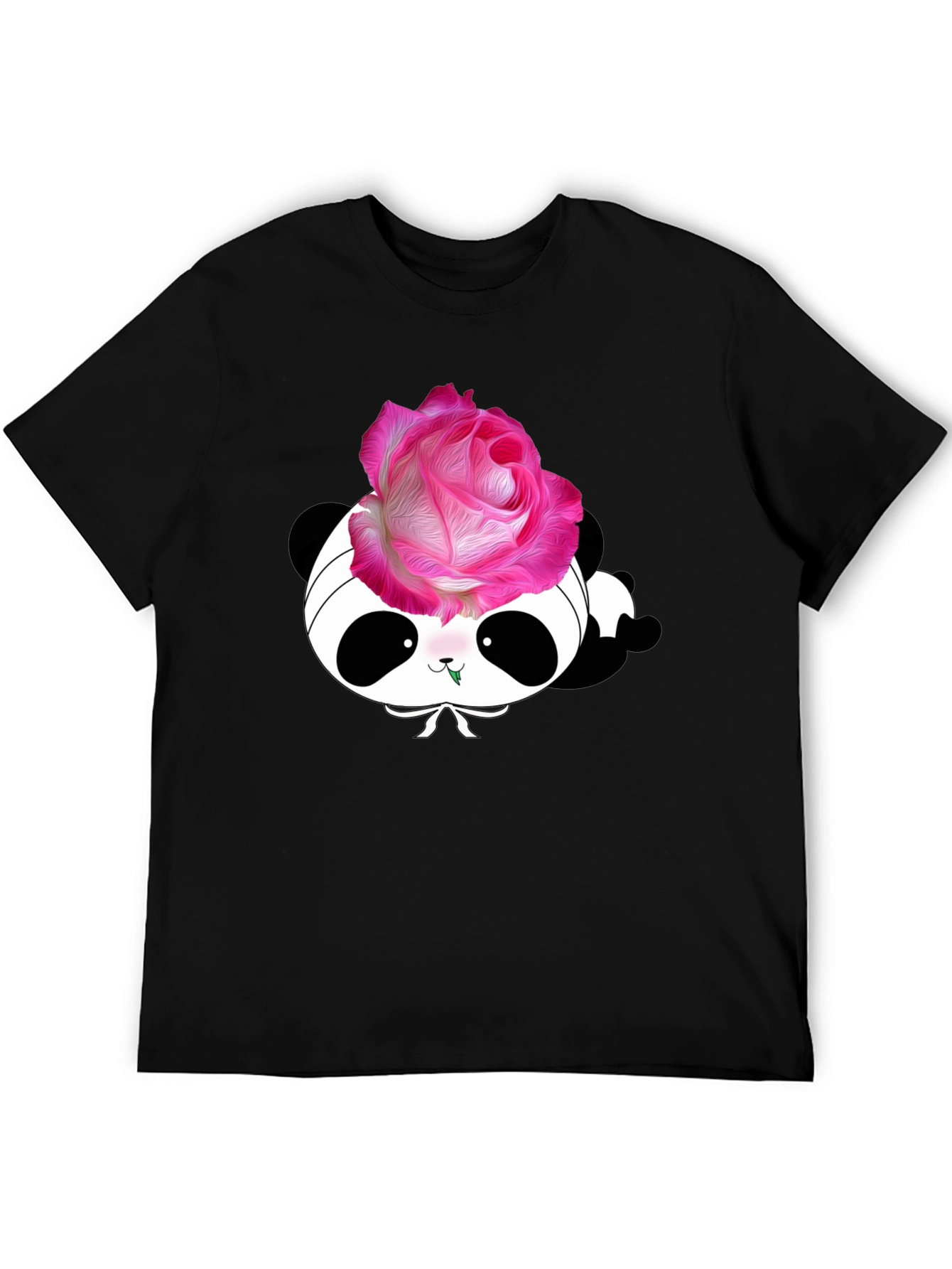 Panda Rose T-Shirt - Stylish Graphic Tee