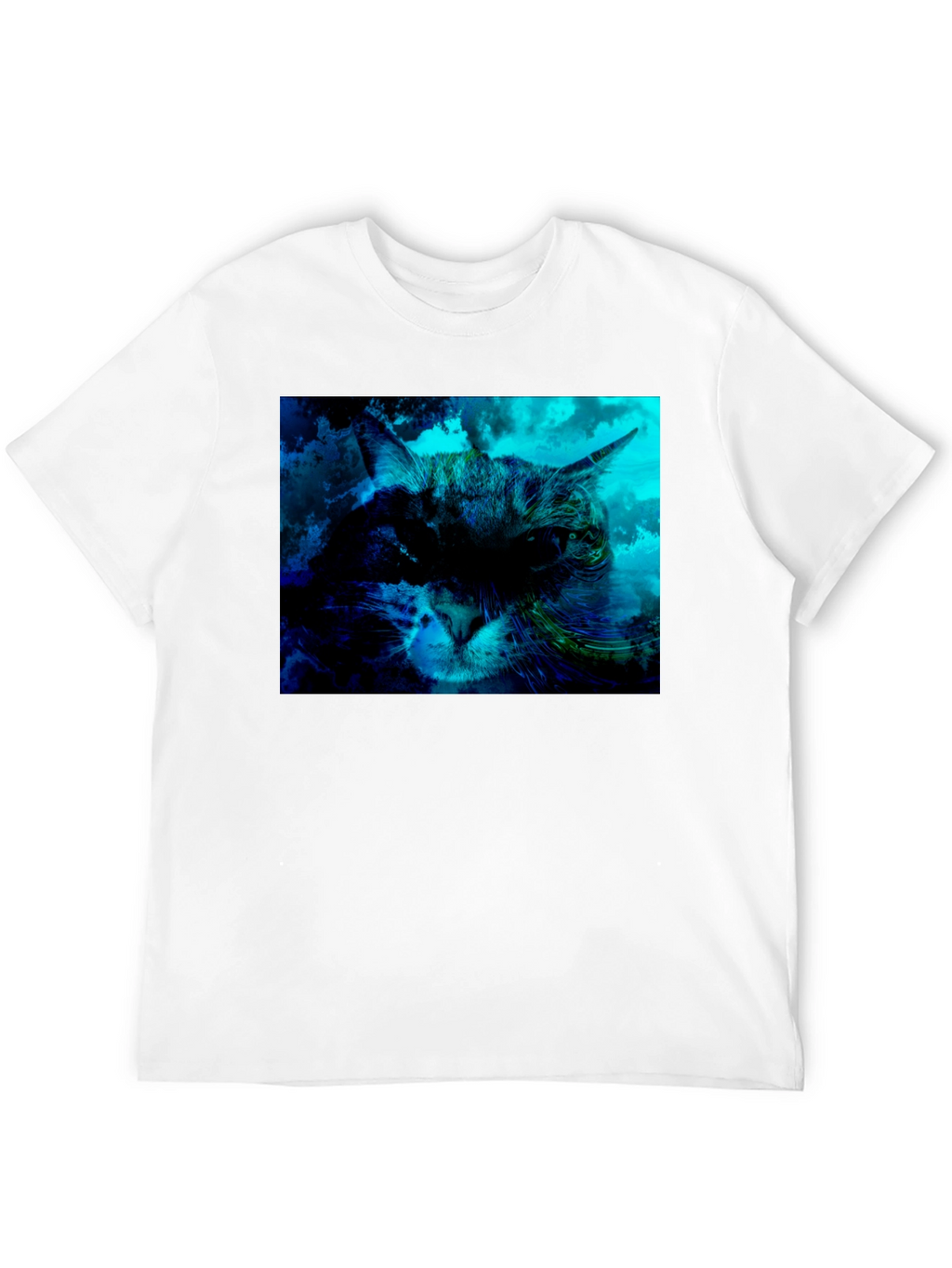 Cat Graphic T-Shirt - Black