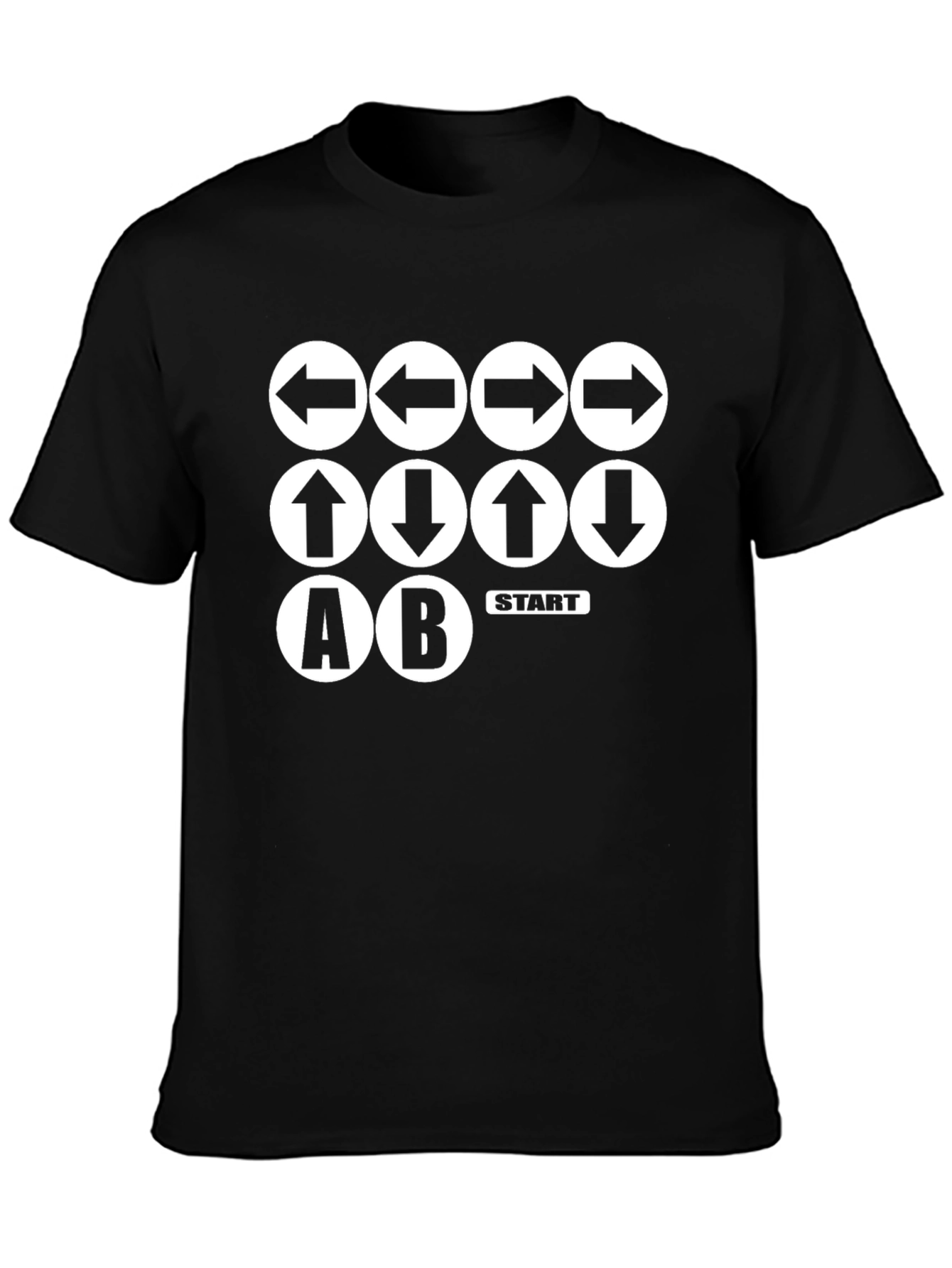 Konami Code T-Shirt - Gamer Secret Black Tee