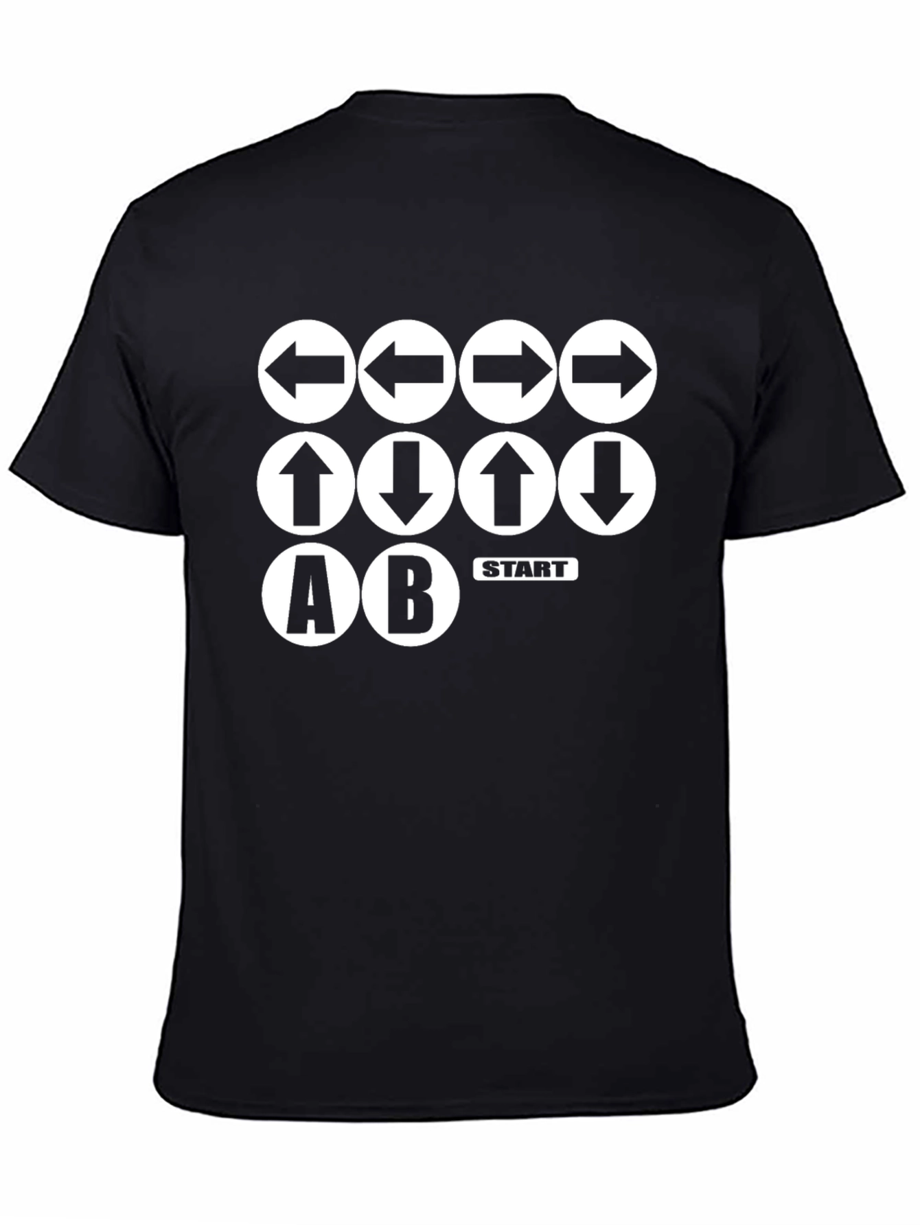 Konami Code T-Shirt - Gamer Secret Black Tee