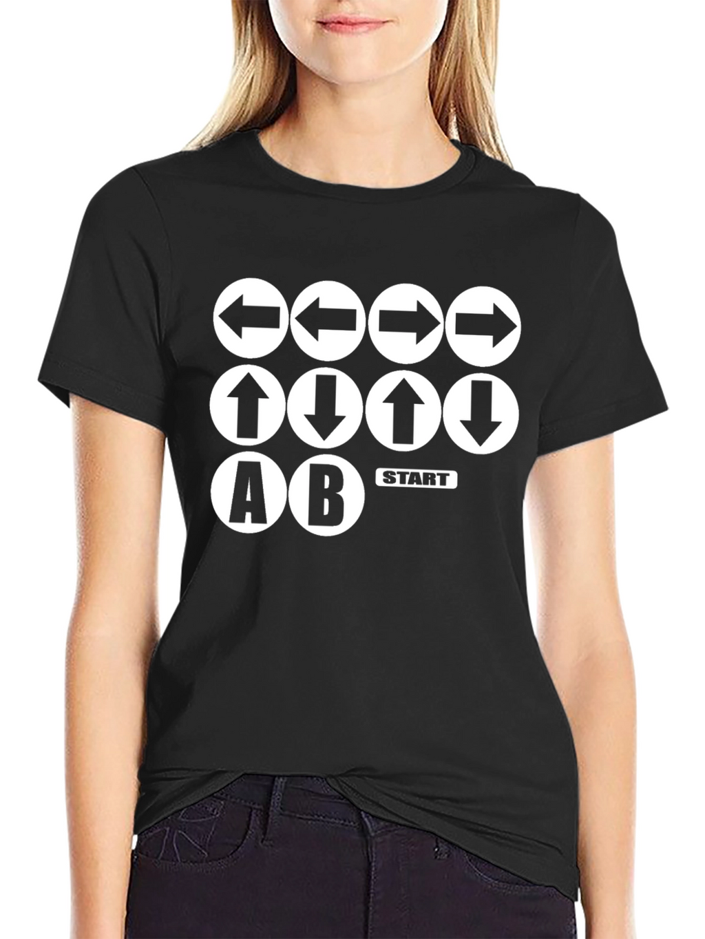 Konami Code T-Shirt - Gamer Secret Black Tee