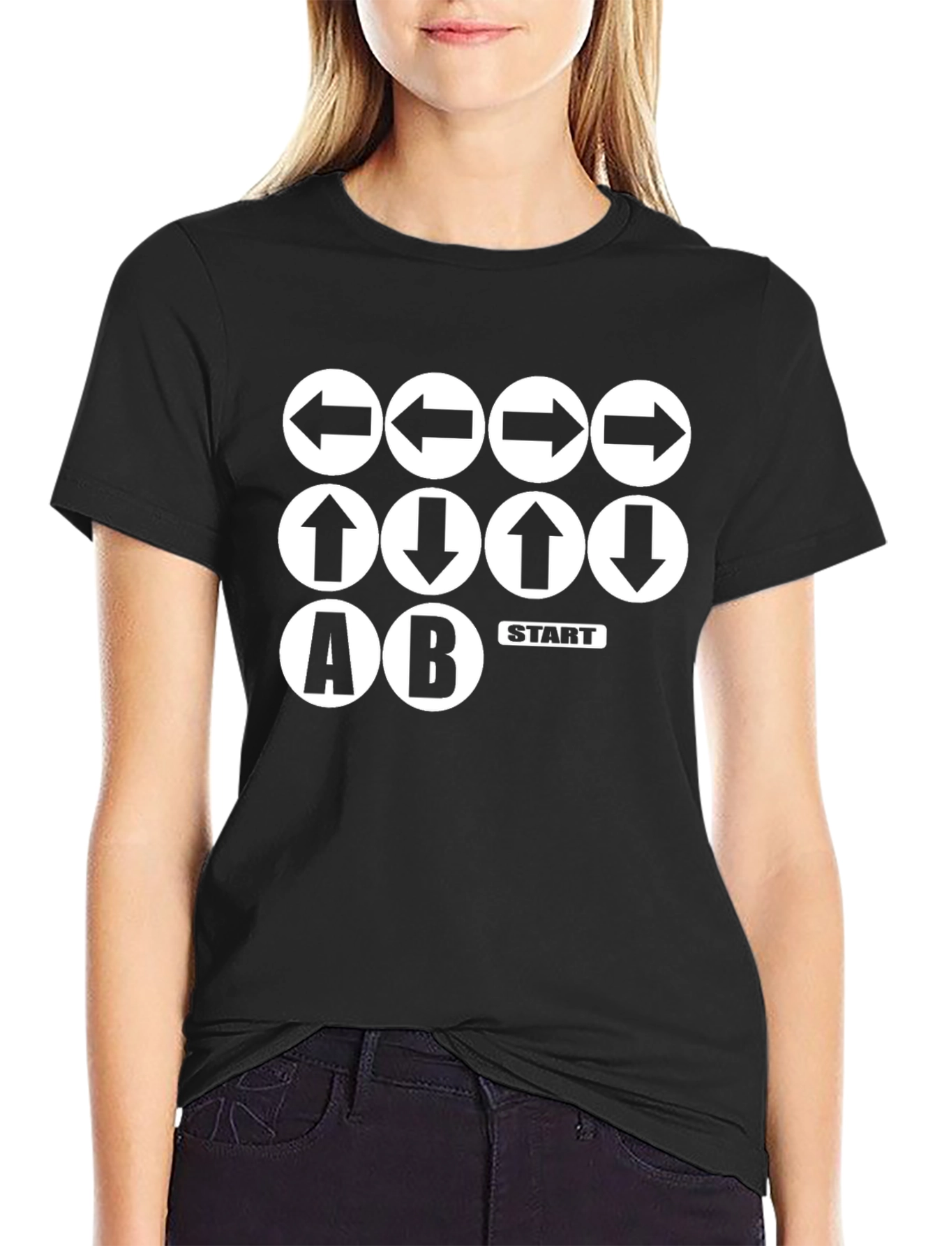 Konami Code T-Shirt - Gamer Secret Black Tee