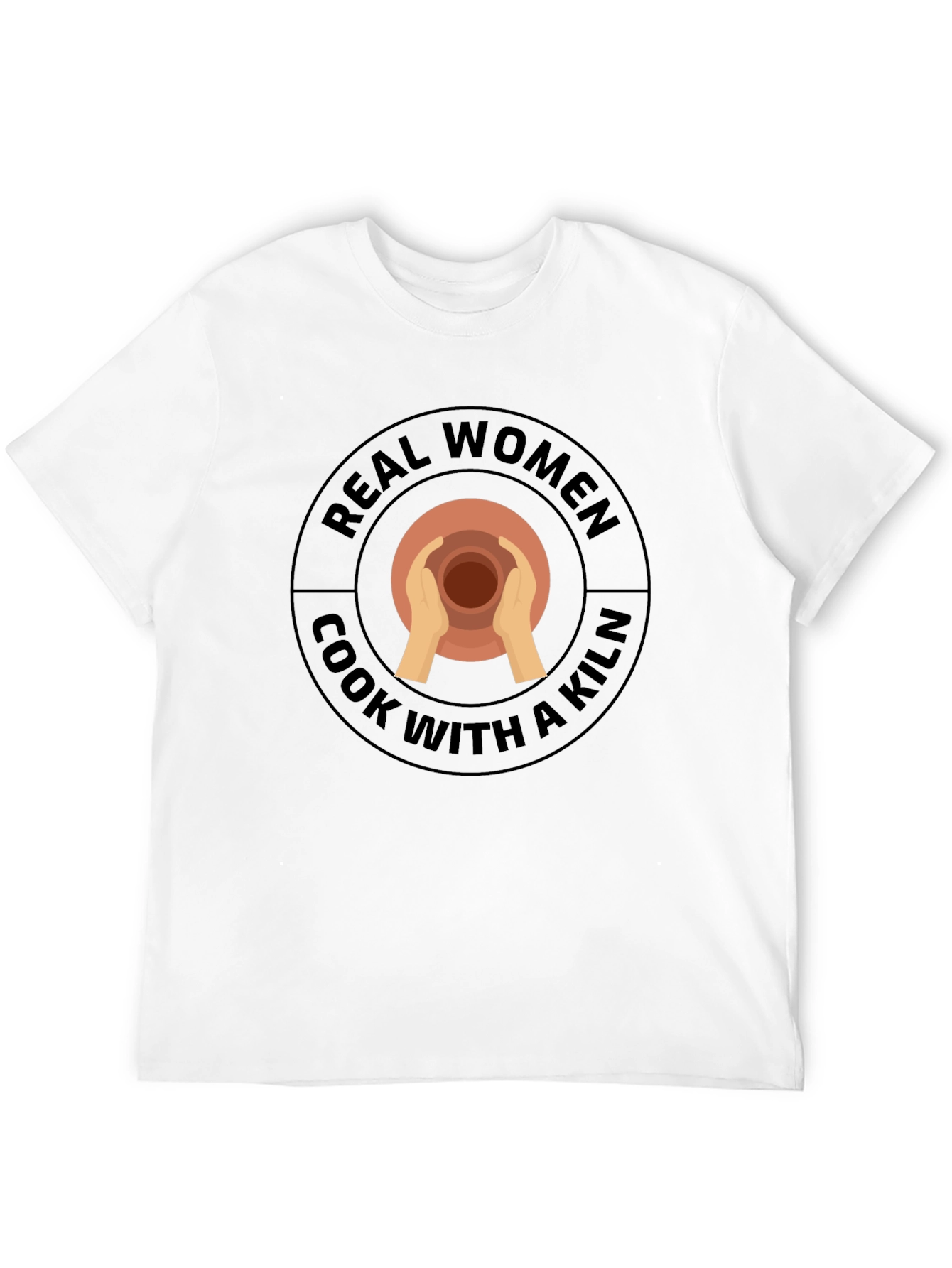 Real Women Cook With Kiln Black T-Shirt