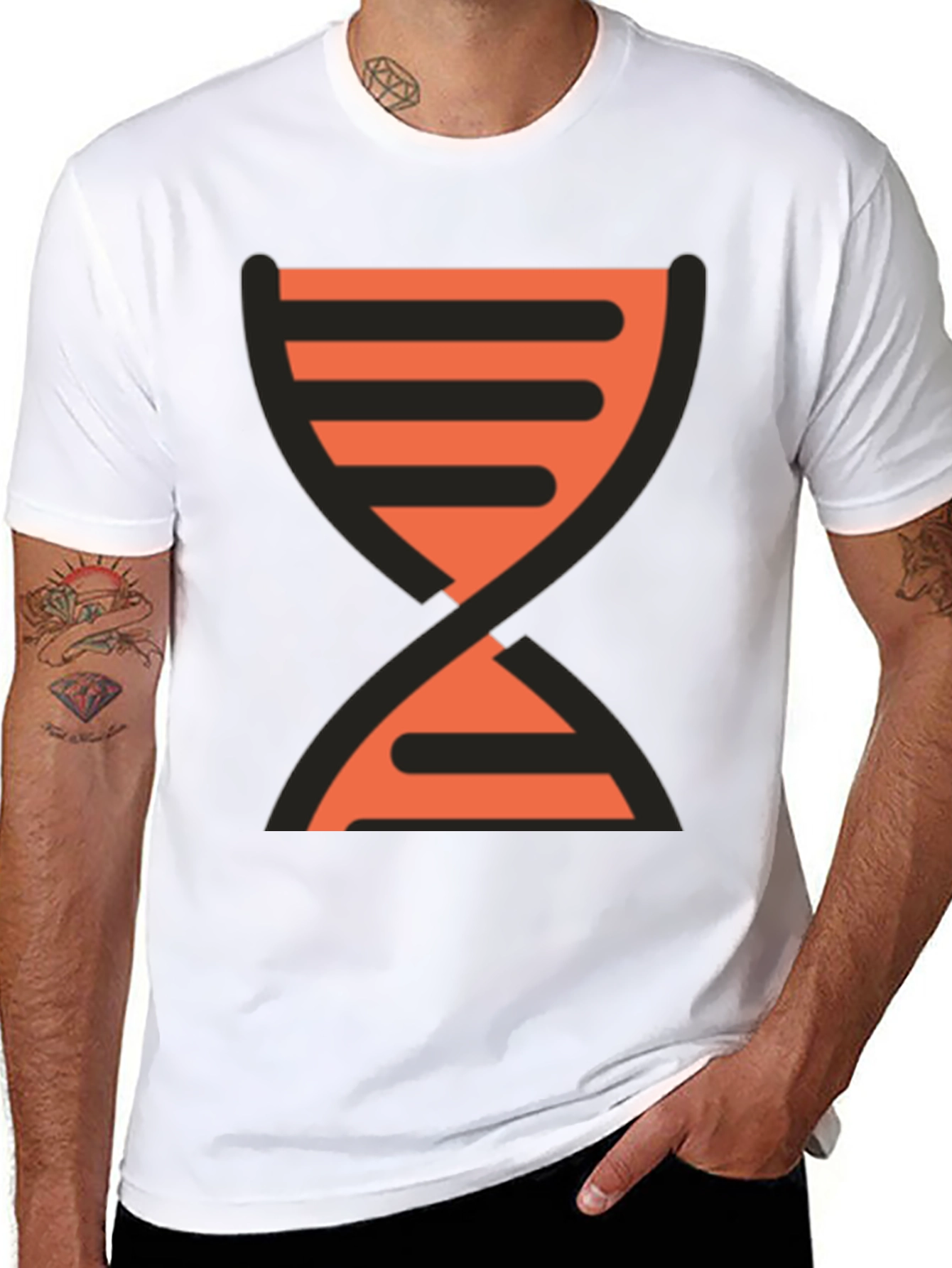Geometric Graphic Tee - Modern Casual Style