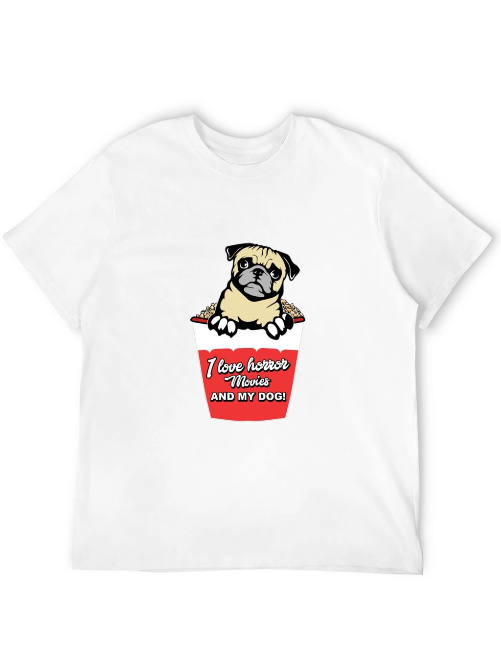 Horror Movie Dog Lover Graphic Tee