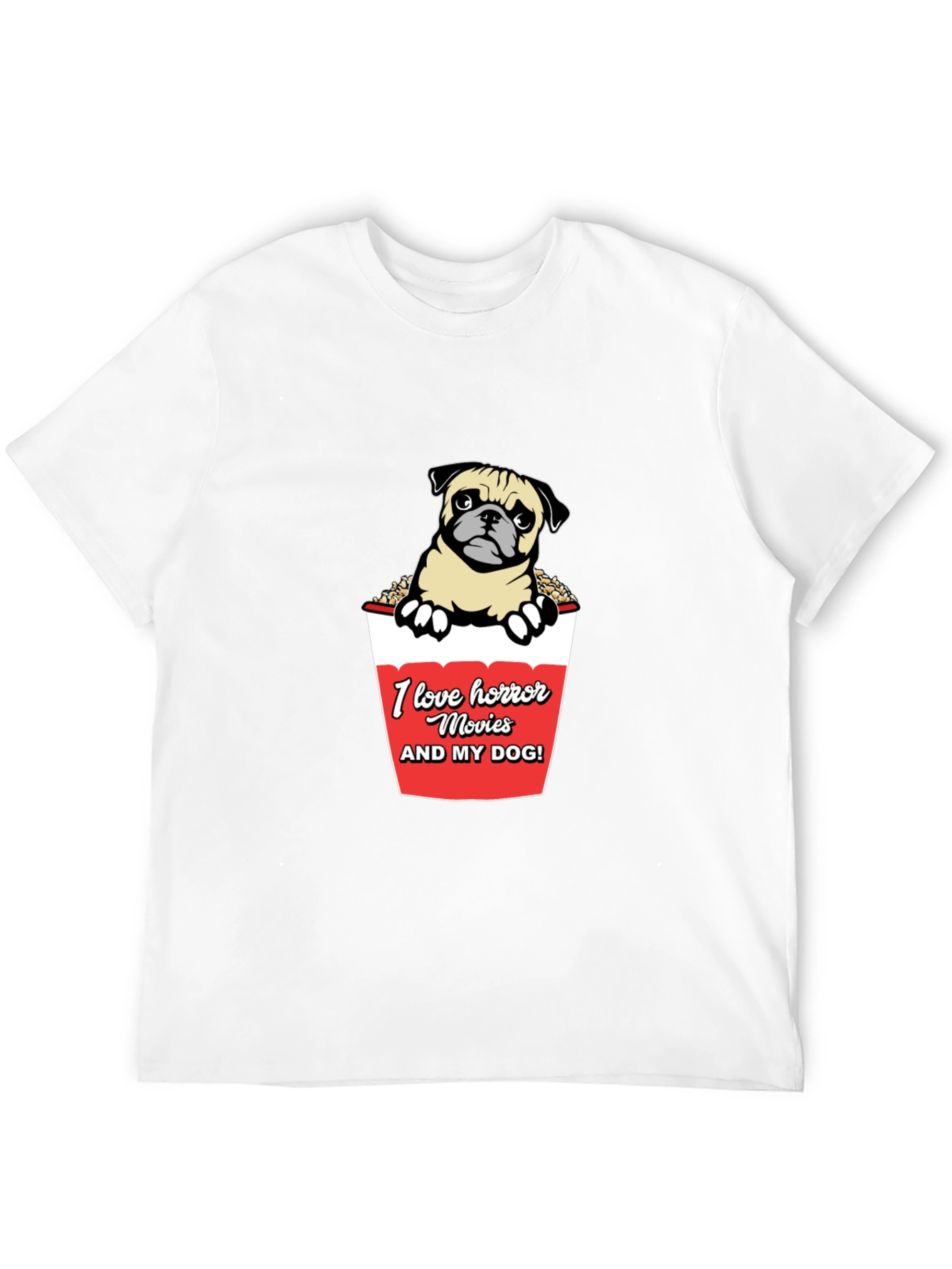 Horror Movie Dog Lover Graphic Tee