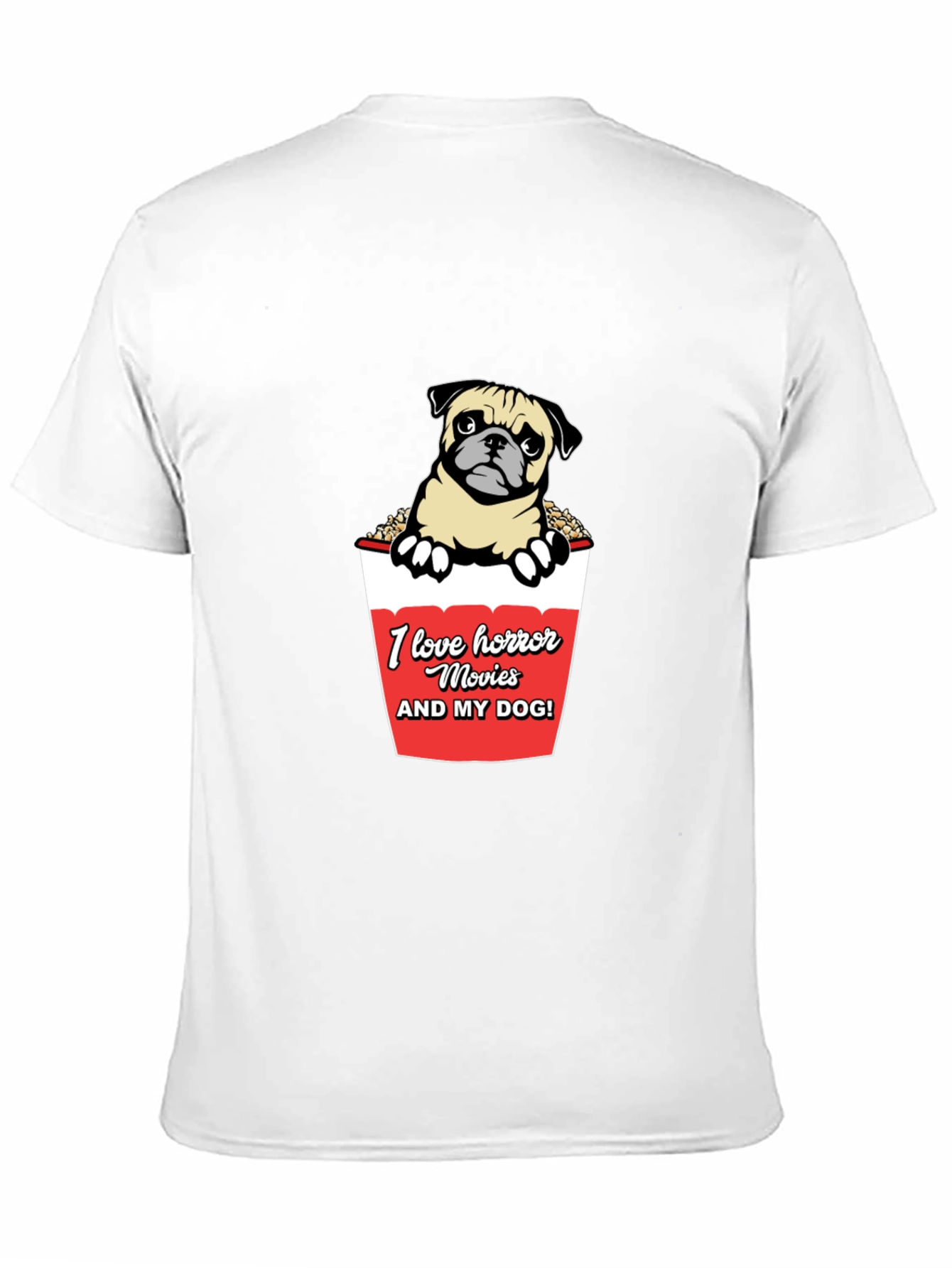 Horror Movie Dog Lover Graphic Tee