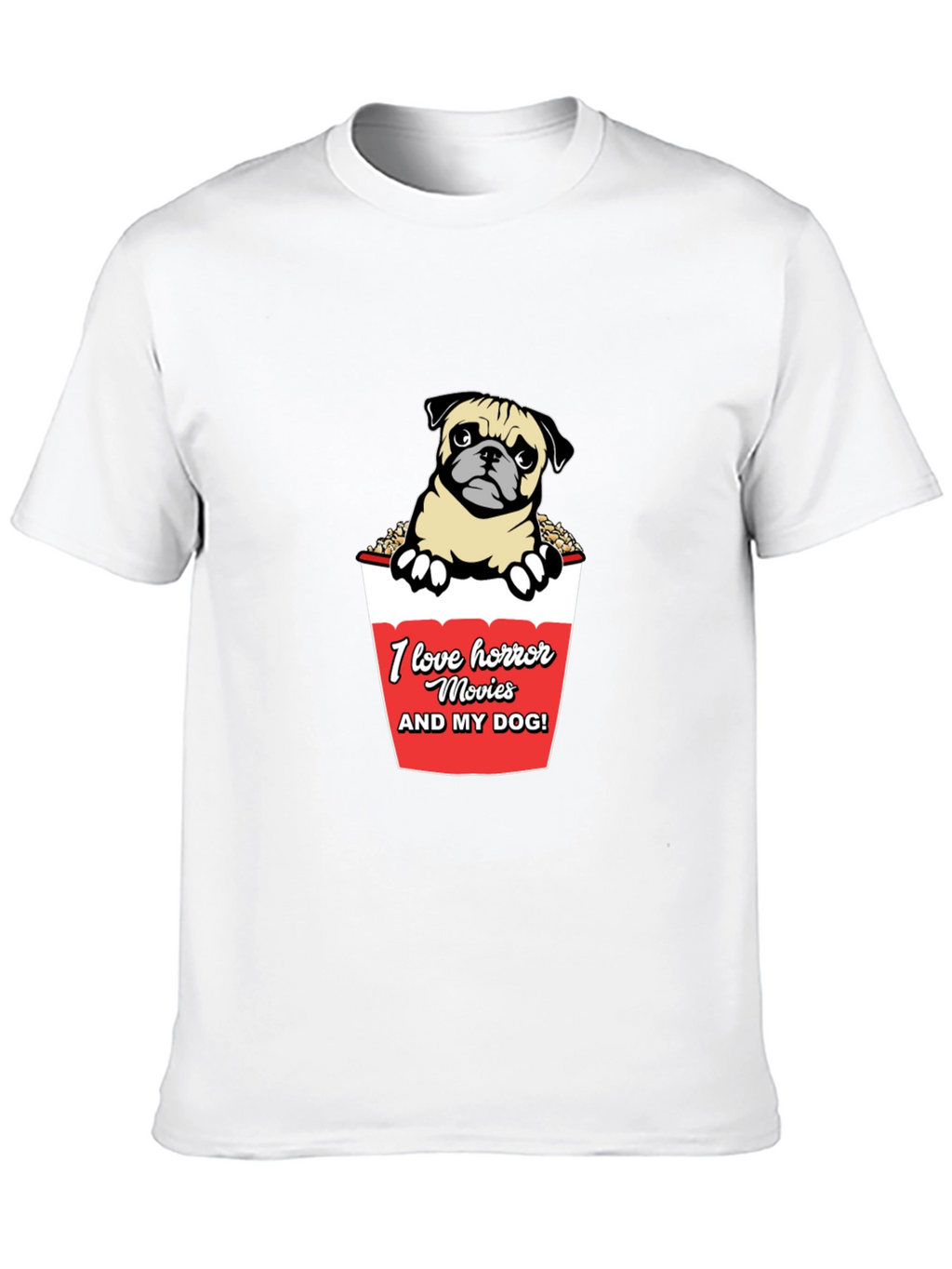 Horror Movie Dog Lover Graphic Tee