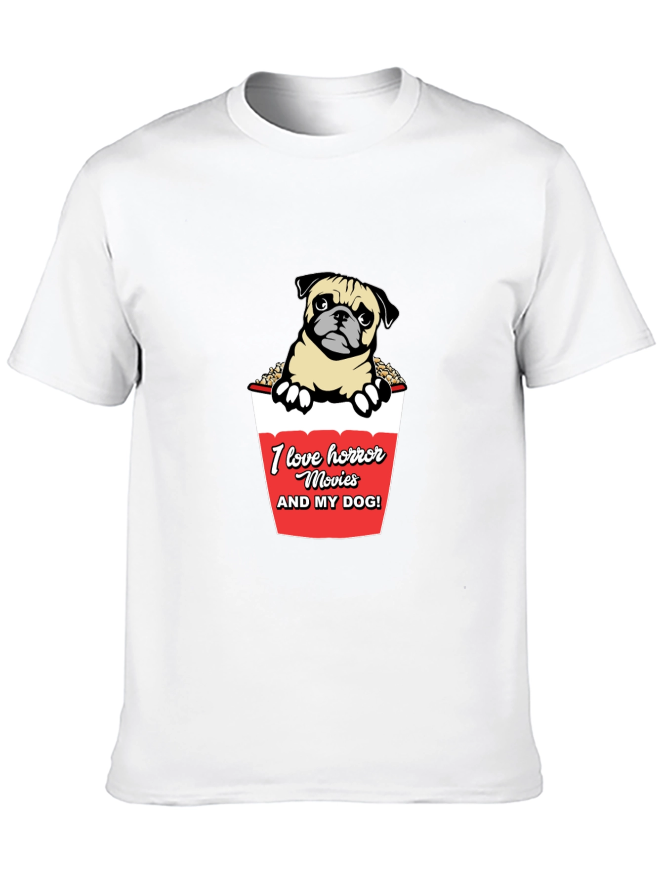 Horror Movie Dog Lover Graphic Tee