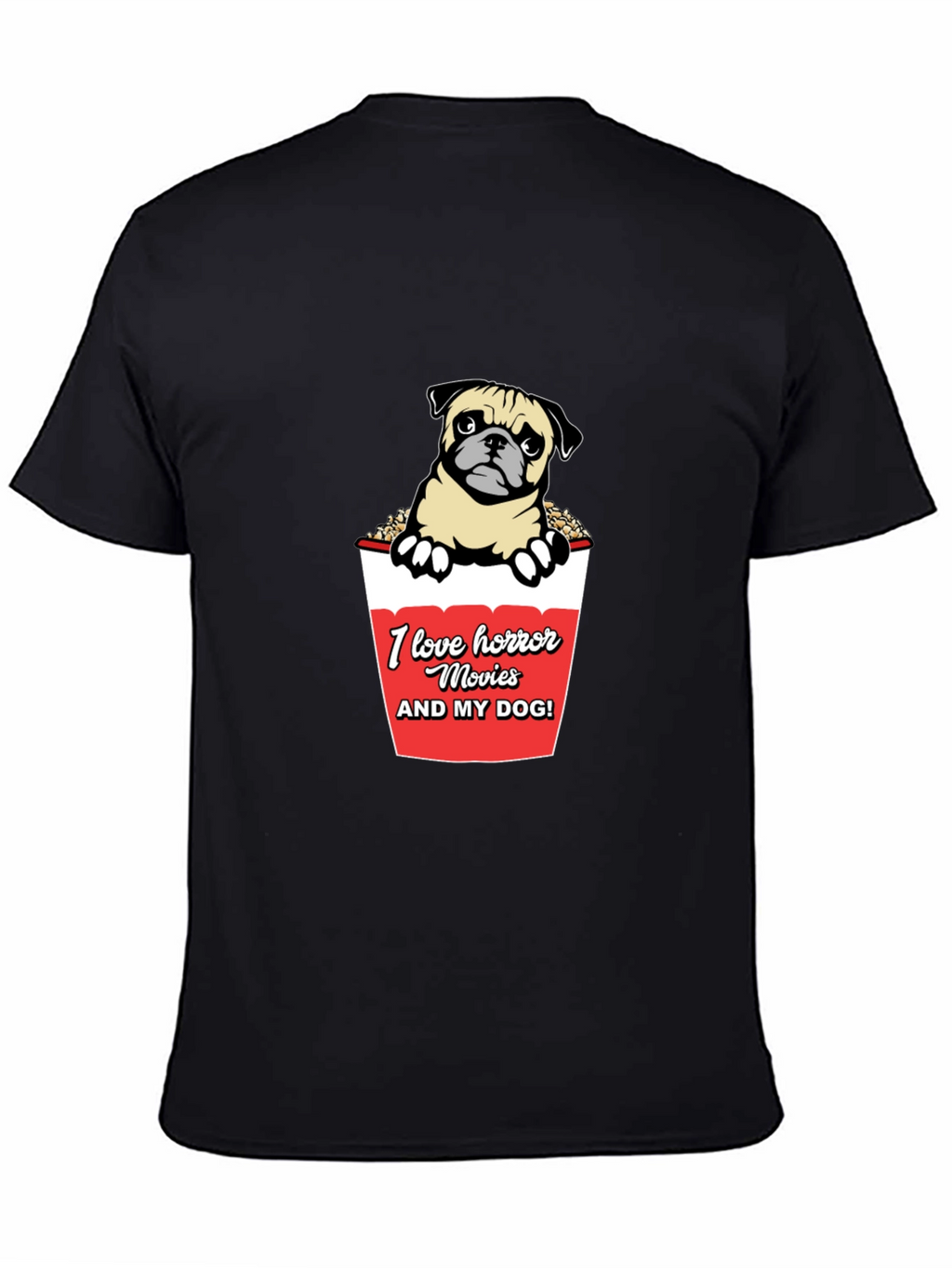 Horror Movie Dog Lover Graphic Tee