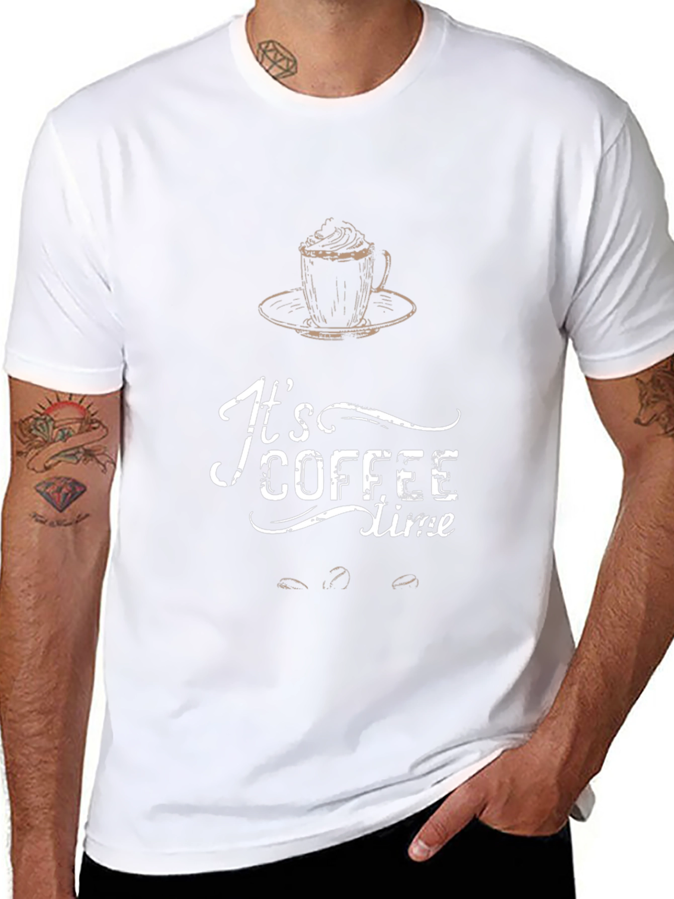 Its Coffee Time Graphic T-Shirt