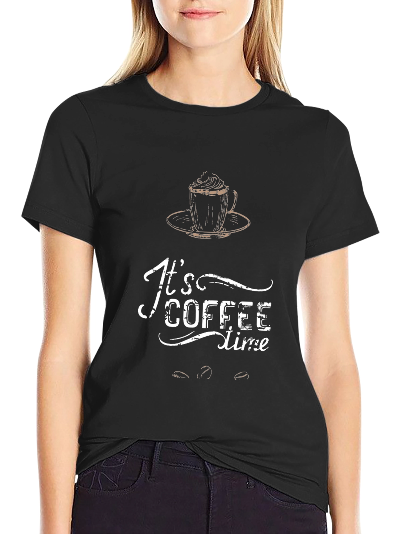 Its Coffee Time Graphic T-Shirt