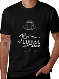 Its Coffee Time Graphic T-Shirt