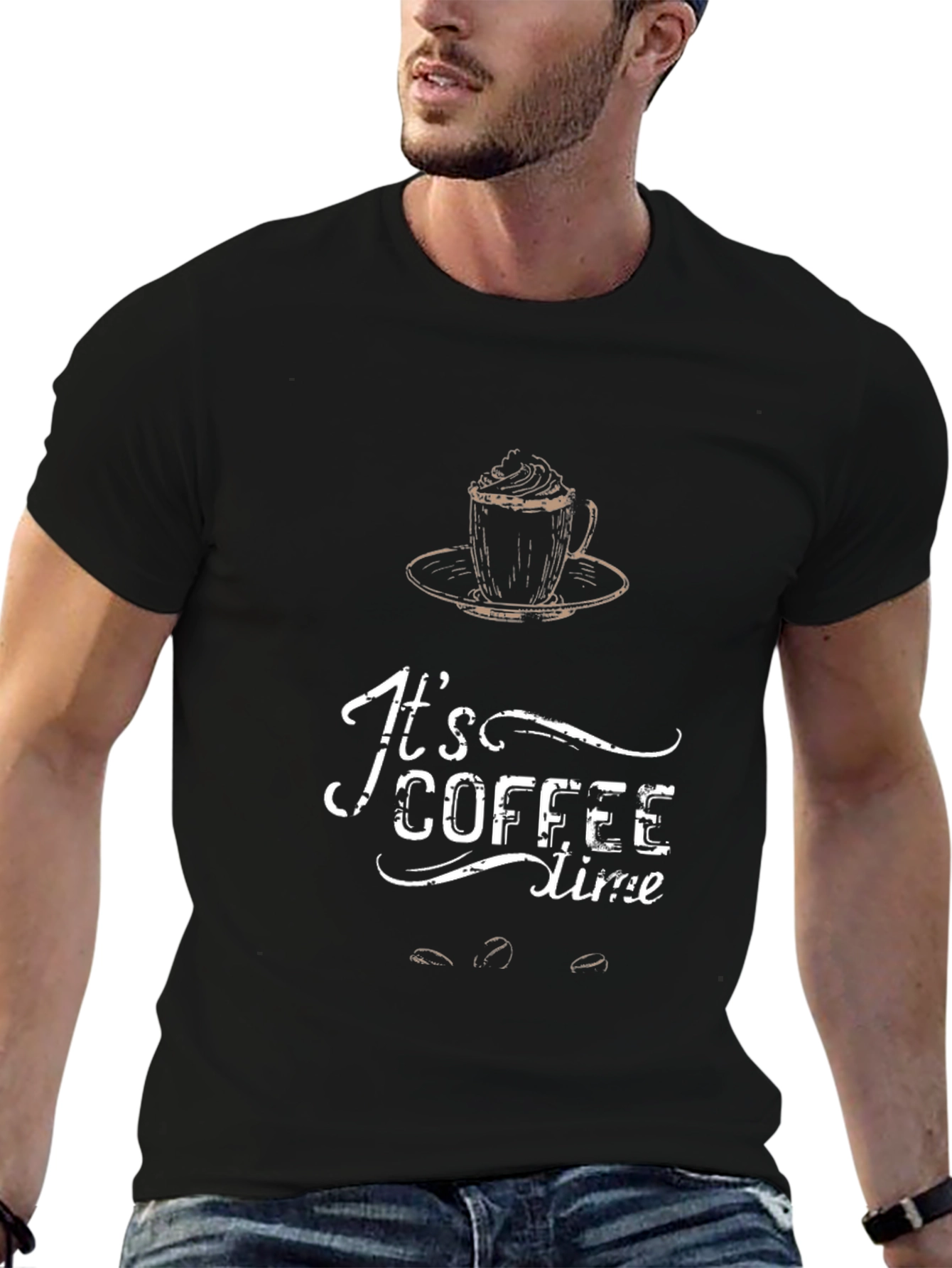 Its Coffee Time Graphic T-Shirt