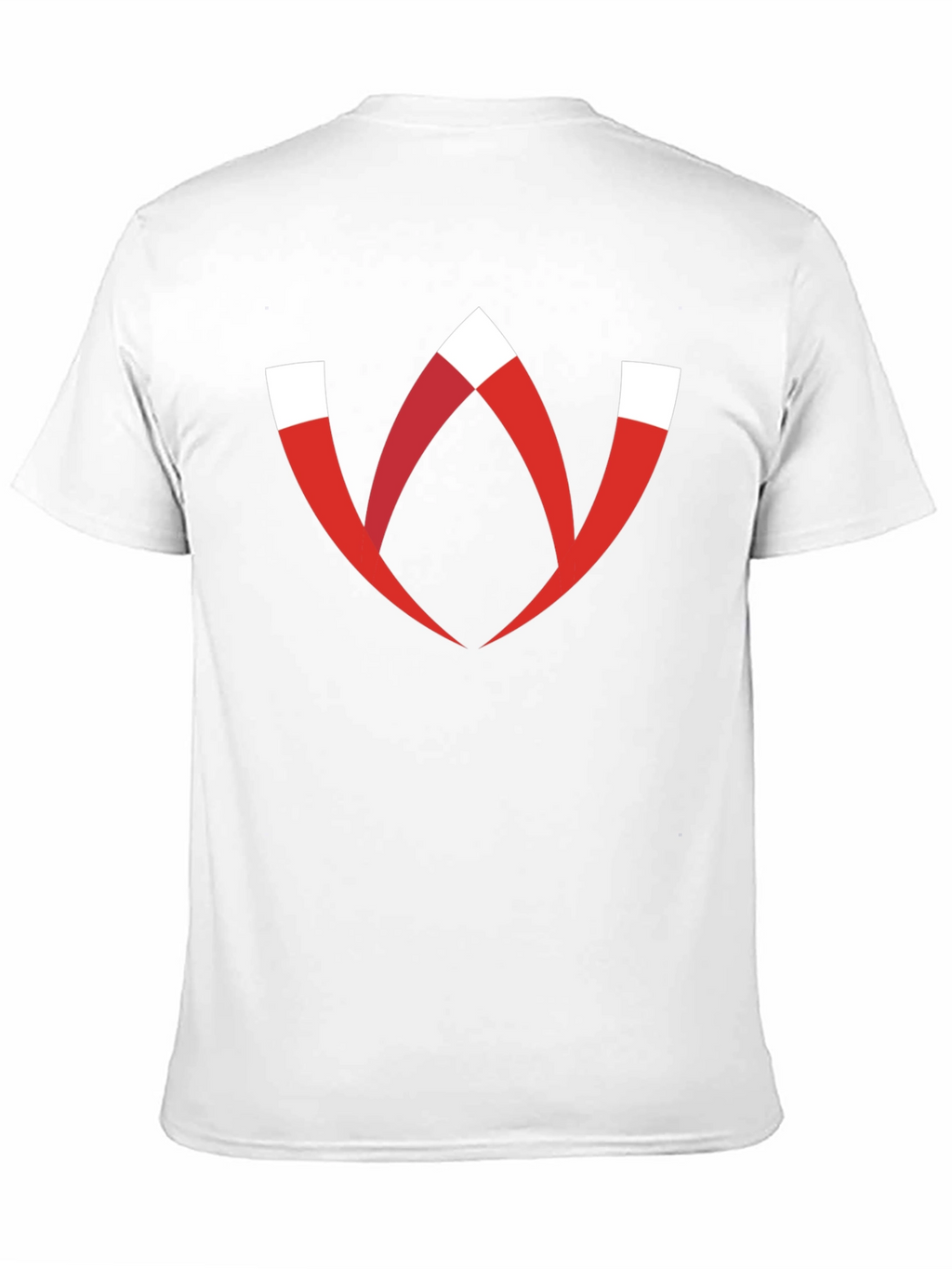Modern Graphic Tee - Red W Logo Black T-Shirt