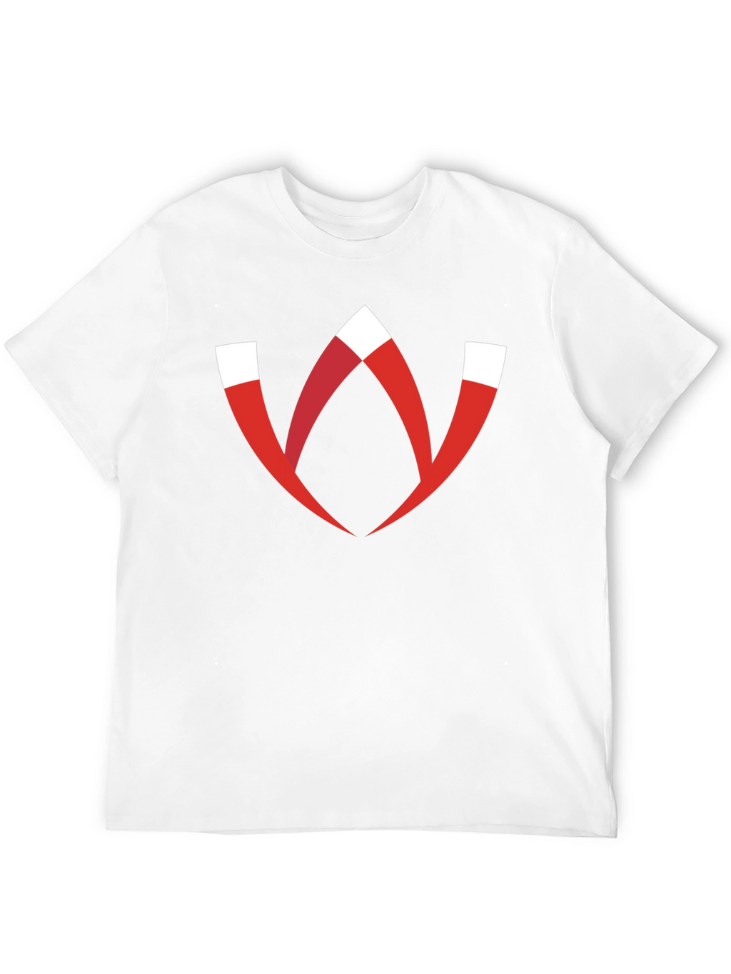 Modern Graphic Tee - Red W Logo Black T-Shirt