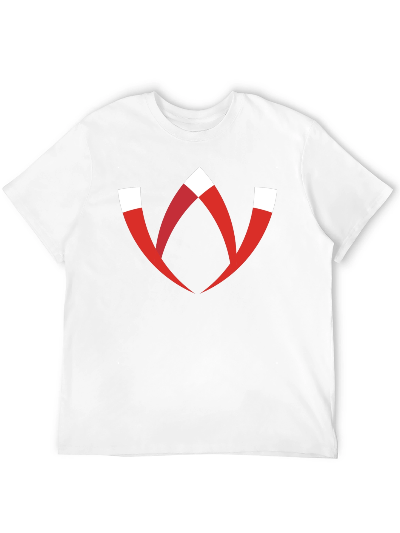 Modern Graphic Tee - Red W Logo Black T-Shirt
