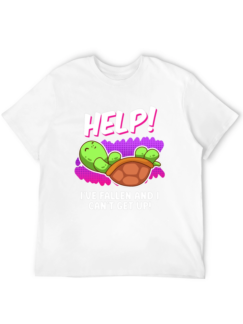 Help! Turtle T-Shirt - Funny Fallen Turtle Design