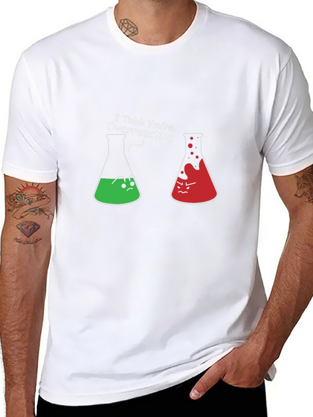 Funny Chemistry T-Shirt - I Think Youre Overreacting