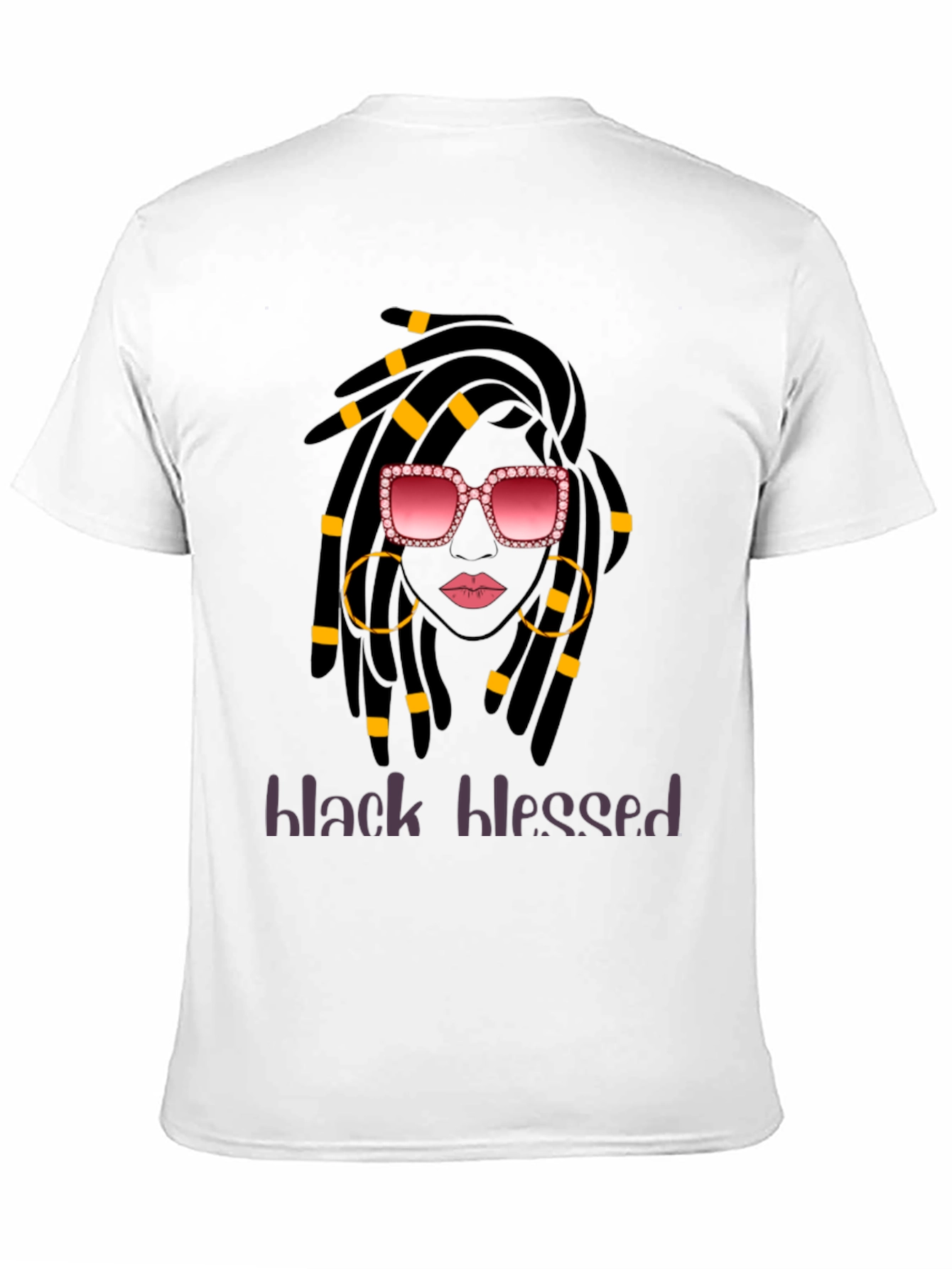 Black Blessed T-Shirt - Stylish Graphic Tee