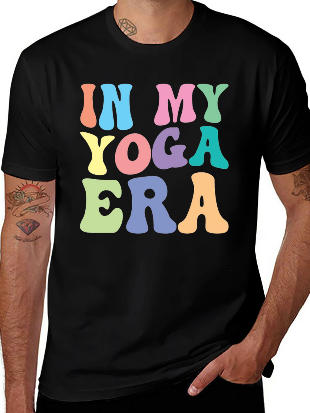 In My Yoga Era T-Shirt - Black Graphic Tee