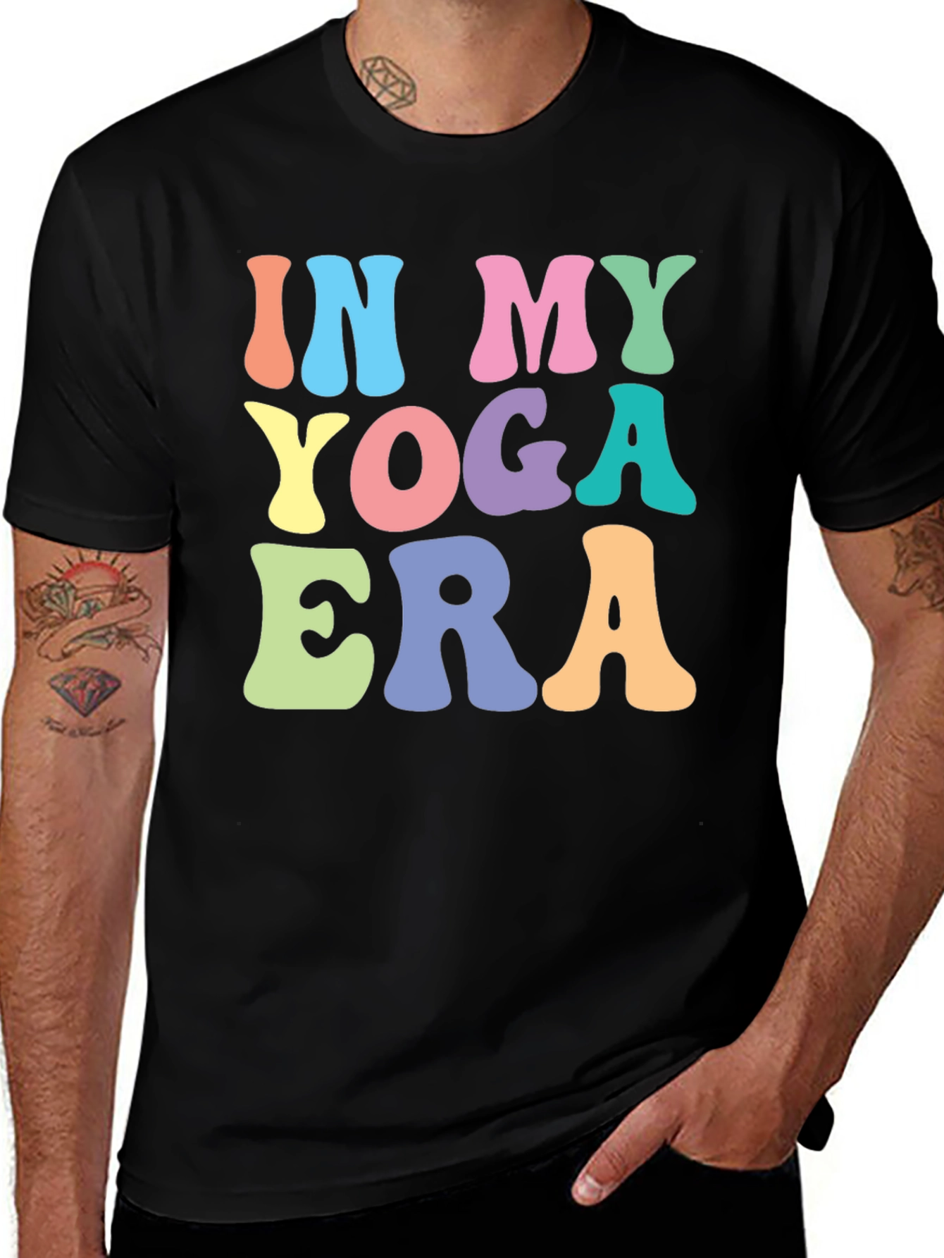 In My Yoga Era T-Shirt - Black Graphic Tee