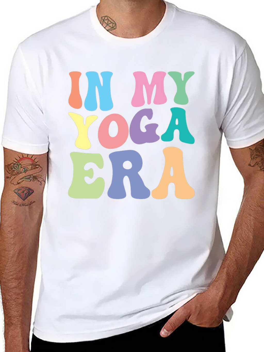 In My Yoga Era T-Shirt - Black Graphic Tee