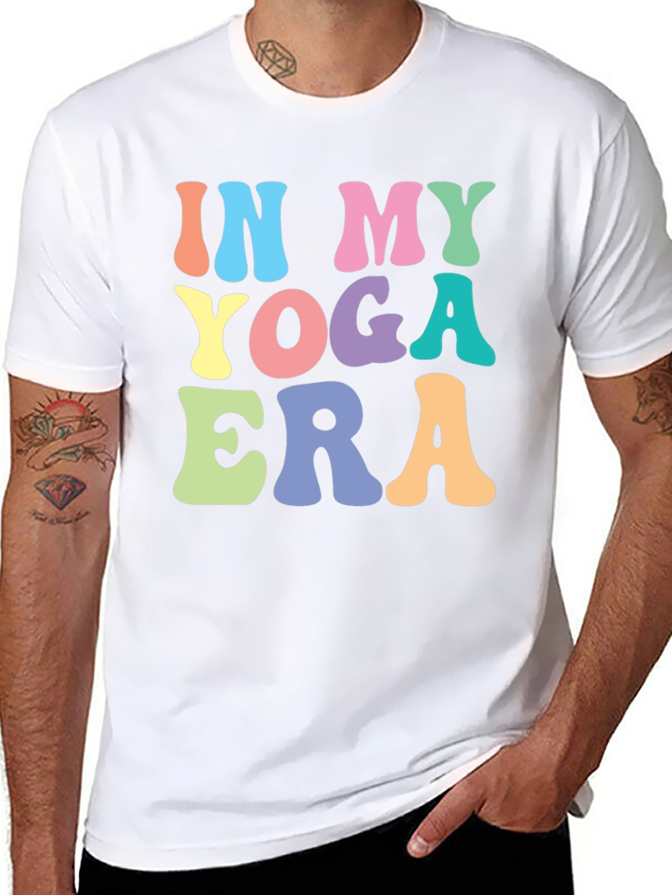 In My Yoga Era T-Shirt - Black Graphic Tee