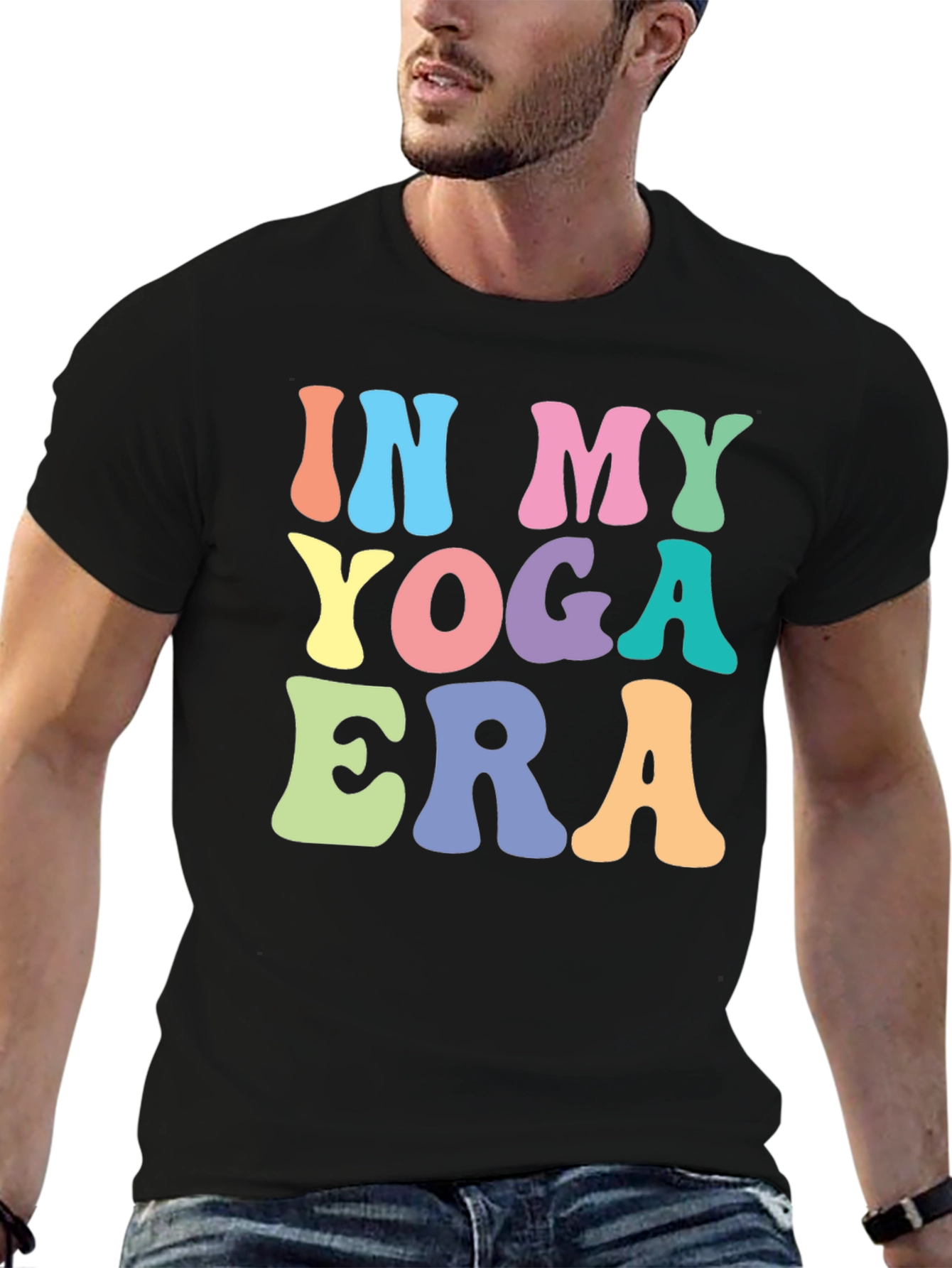 In My Yoga Era T-Shirt - Black Graphic Tee