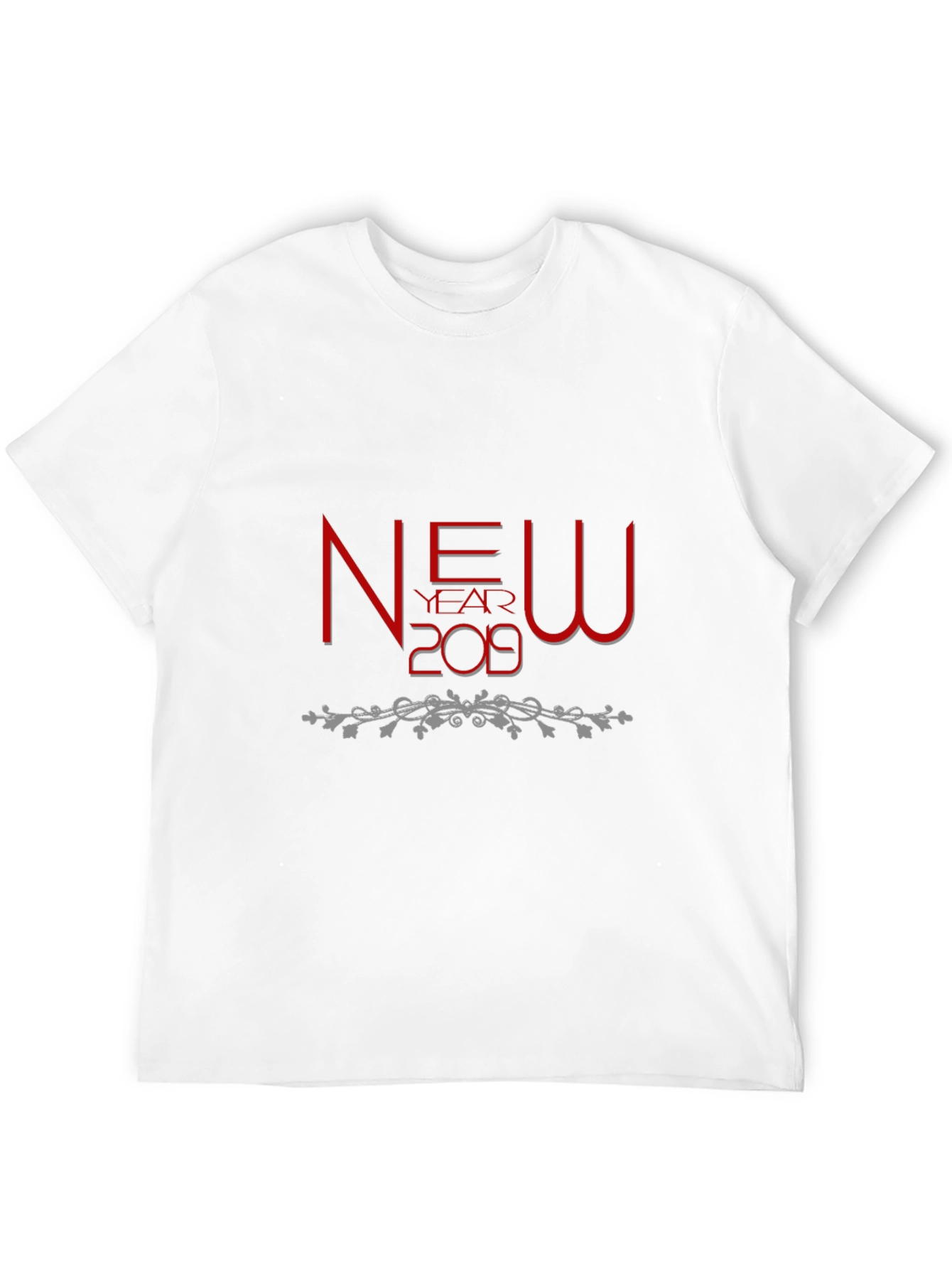 New Year 2019 Graphic Tee - Black Cotton Shirt