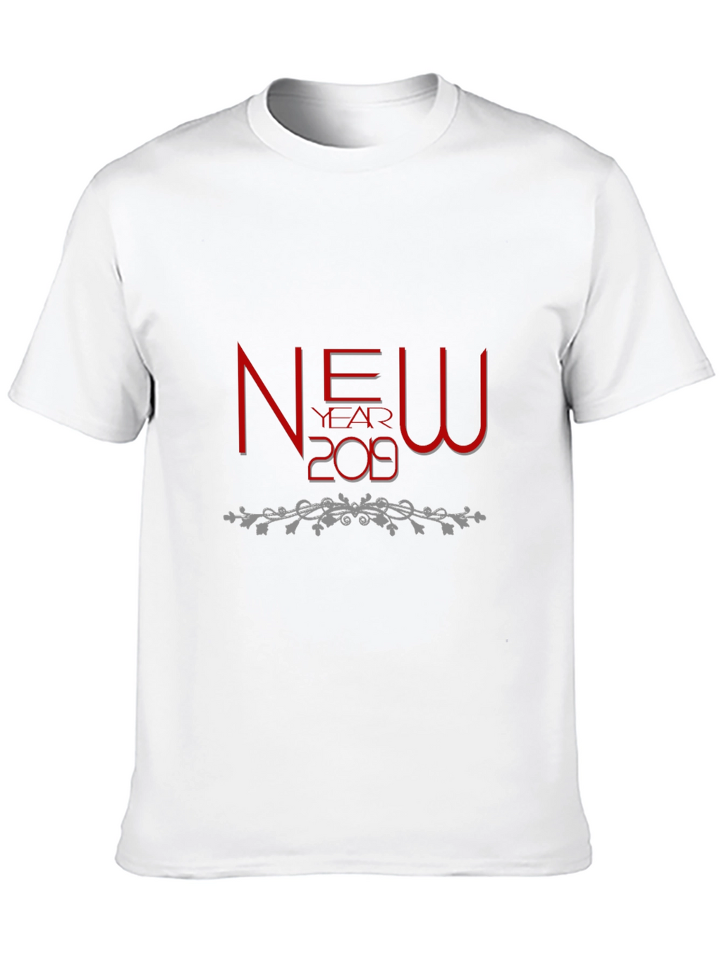 New Year 2019 Graphic Tee - Black Cotton Shirt