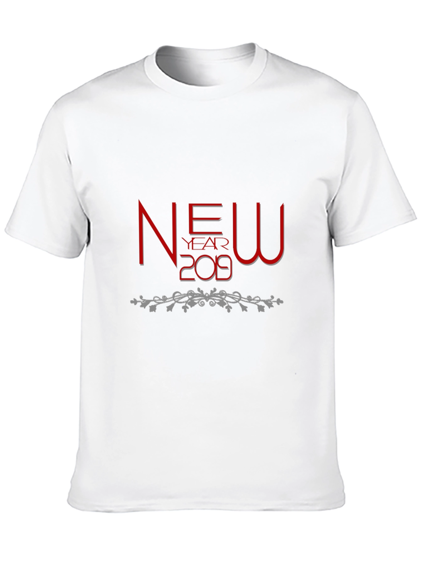New Year 2019 Graphic Tee - Black Cotton Shirt