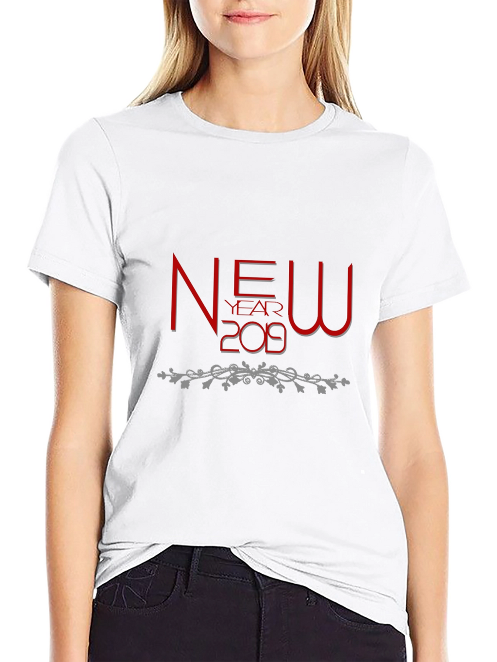 New Year 2019 Graphic Tee - Black Cotton Shirt