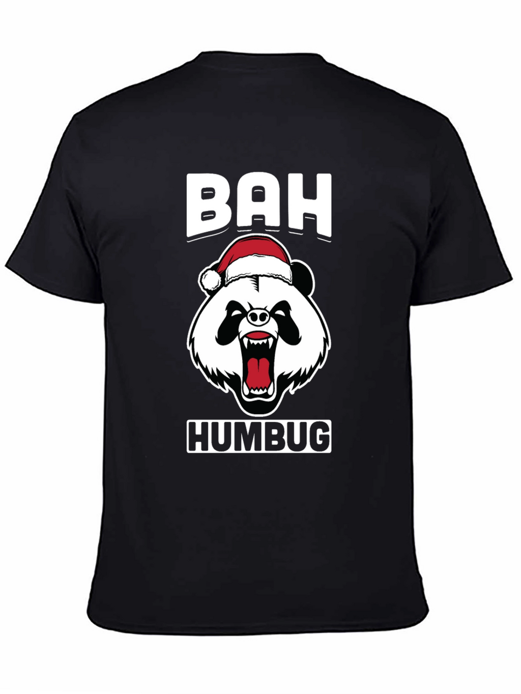 Bah Humbug Panda Bear Christmas T-Shirt