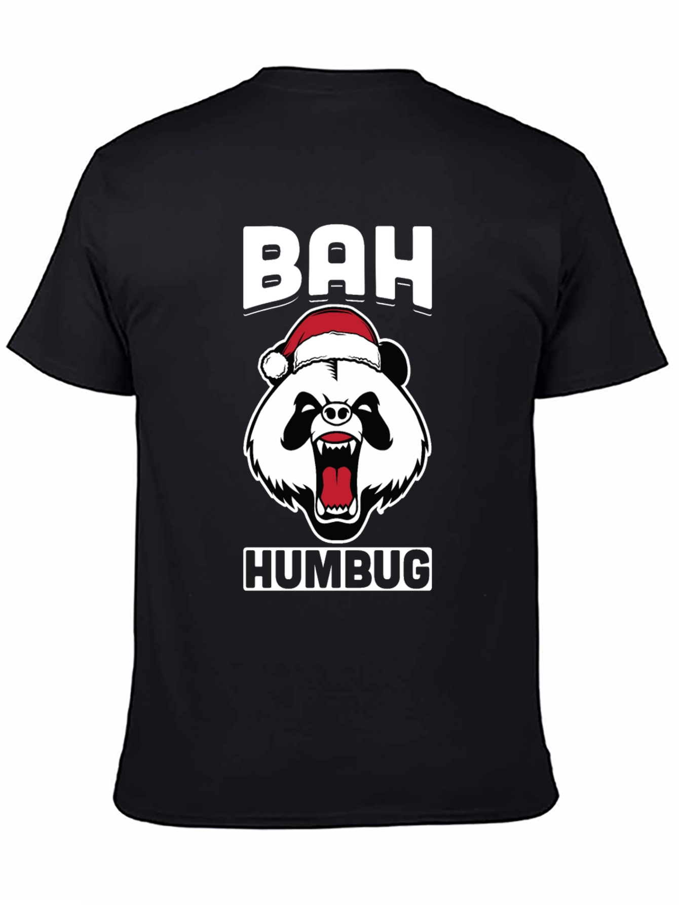 Bah Humbug Panda Bear Christmas T-Shirt