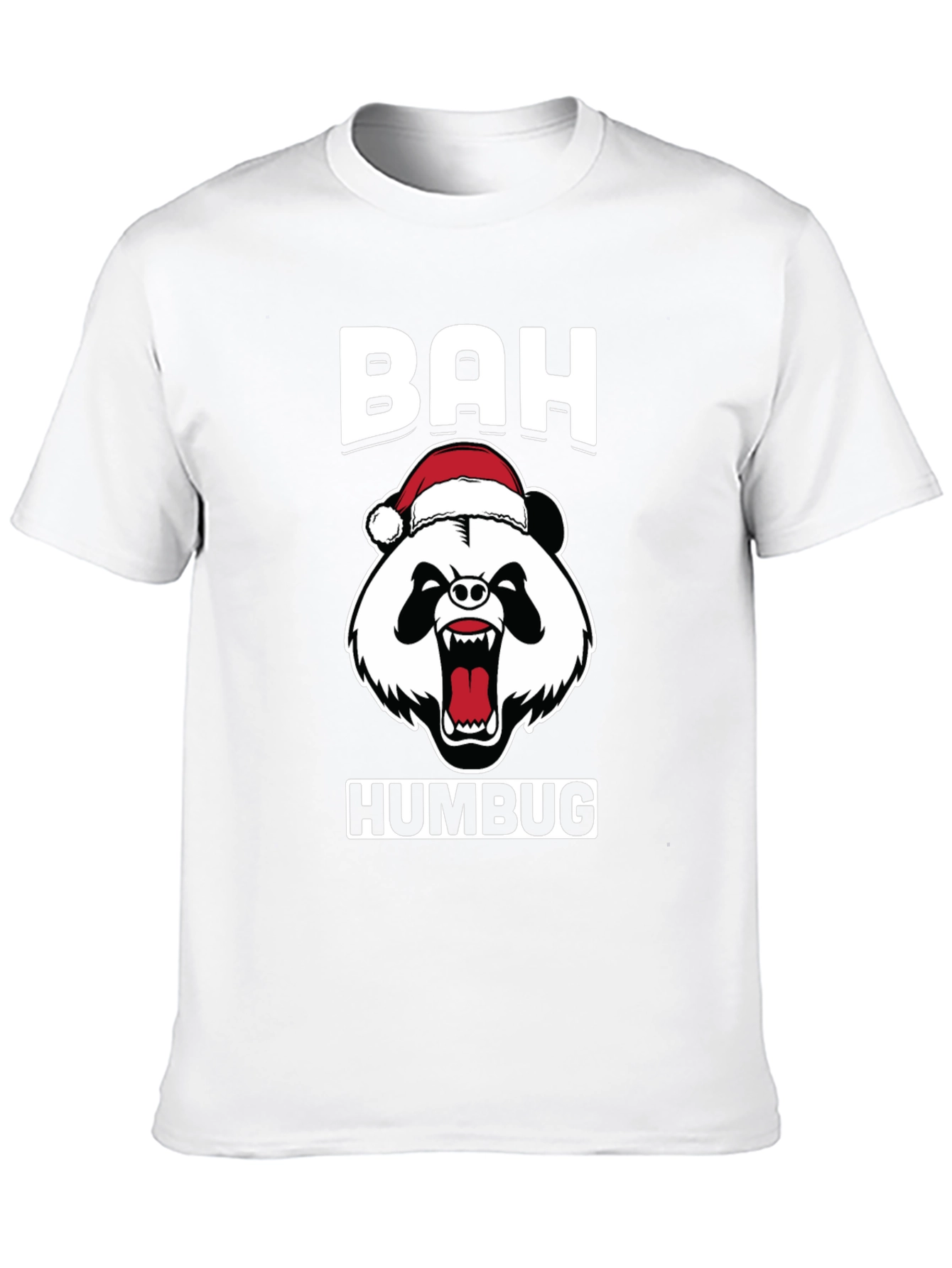 Bah Humbug Panda Bear Christmas T-Shirt