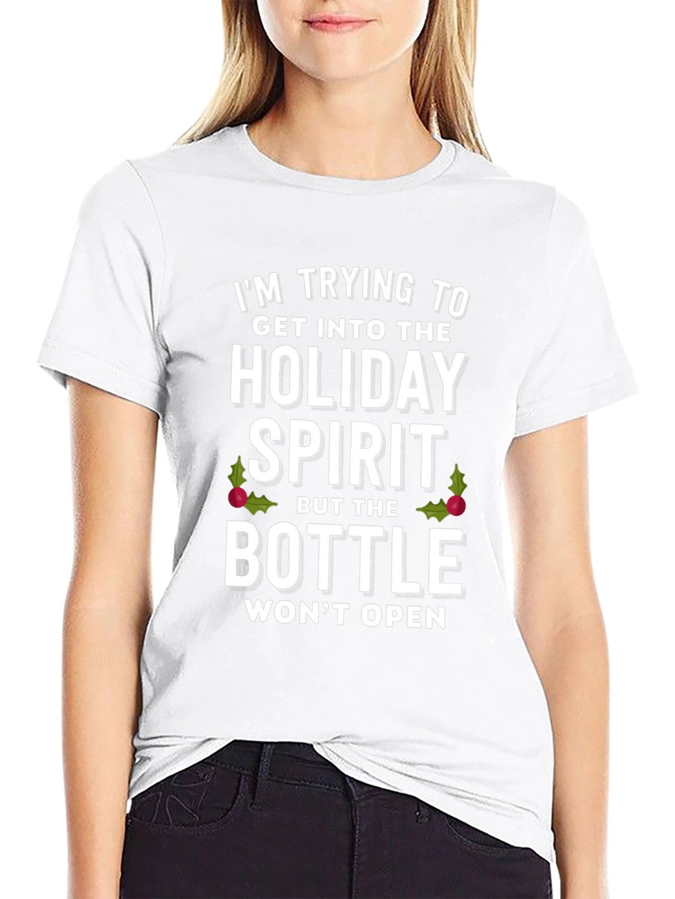 Holiday Spirit T-Shirt: Funny Christmas Graphic Tee