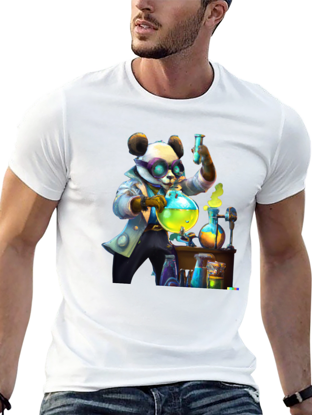 Mad Scientist Panda T-Shirt