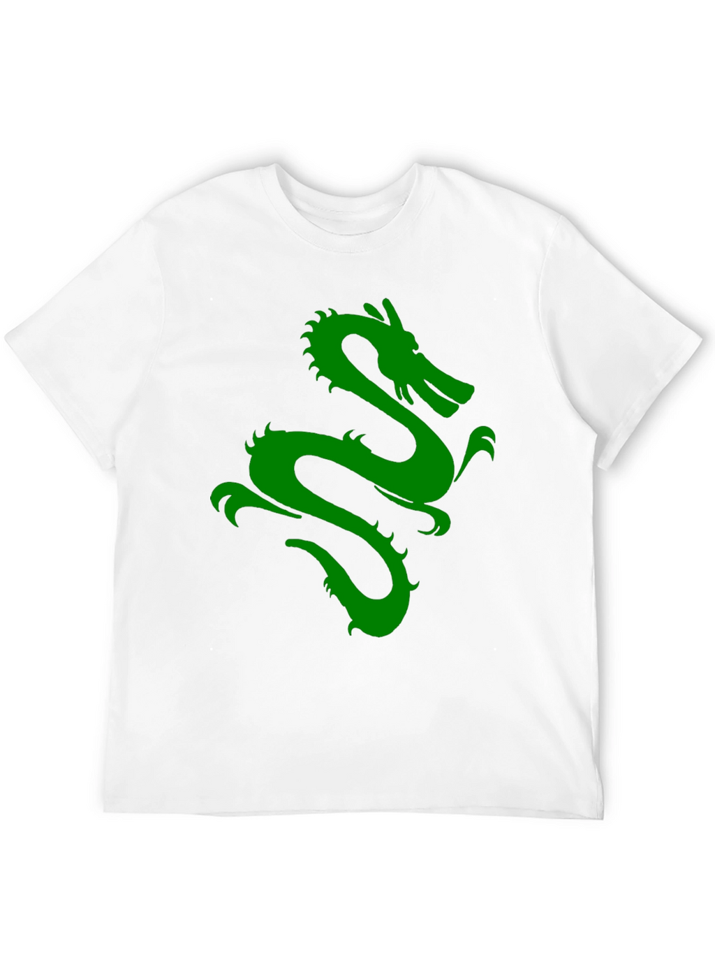 Green Dragon Graphic Black T-Shirt