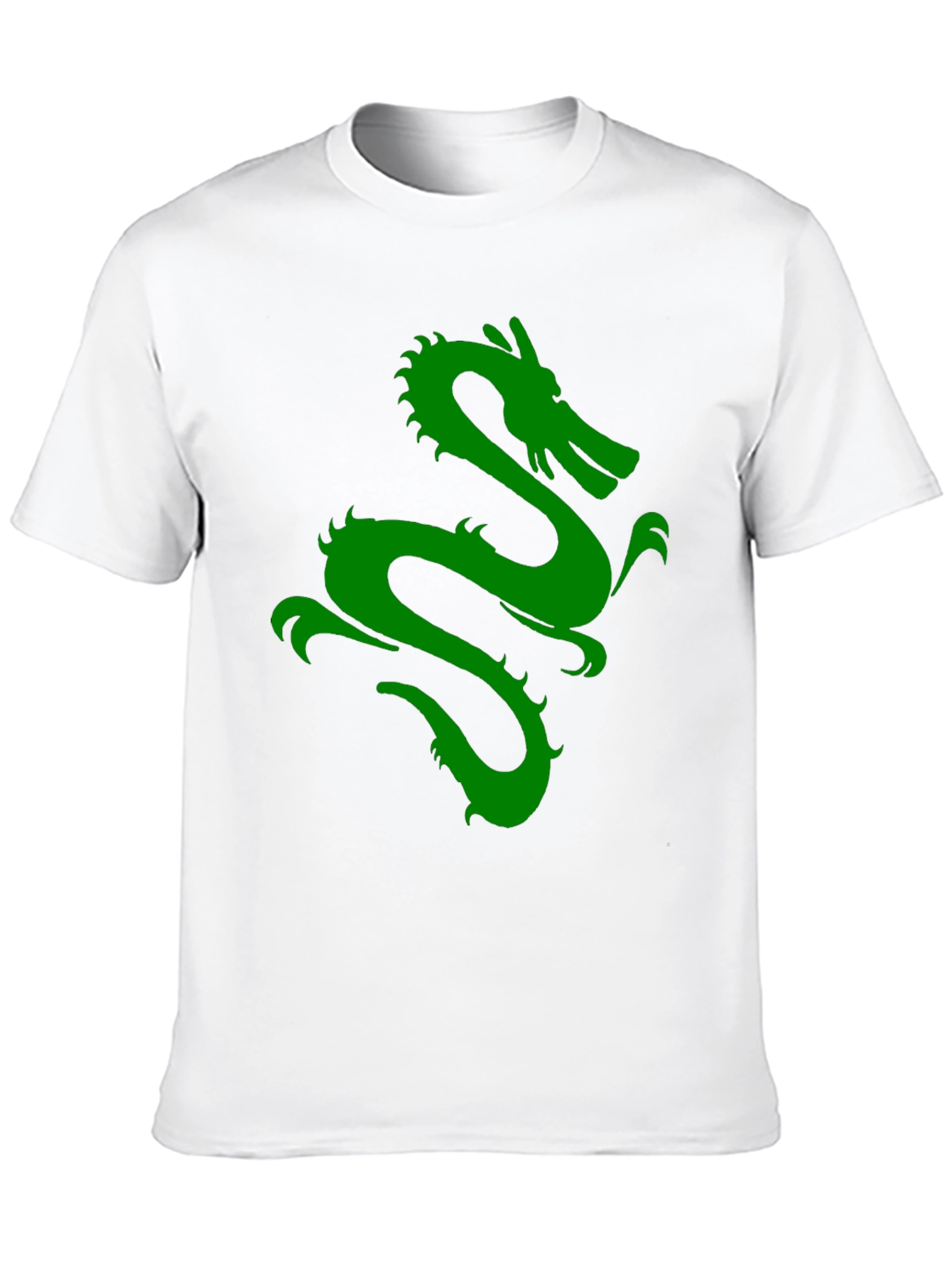 Green Dragon Graphic Black T-Shirt