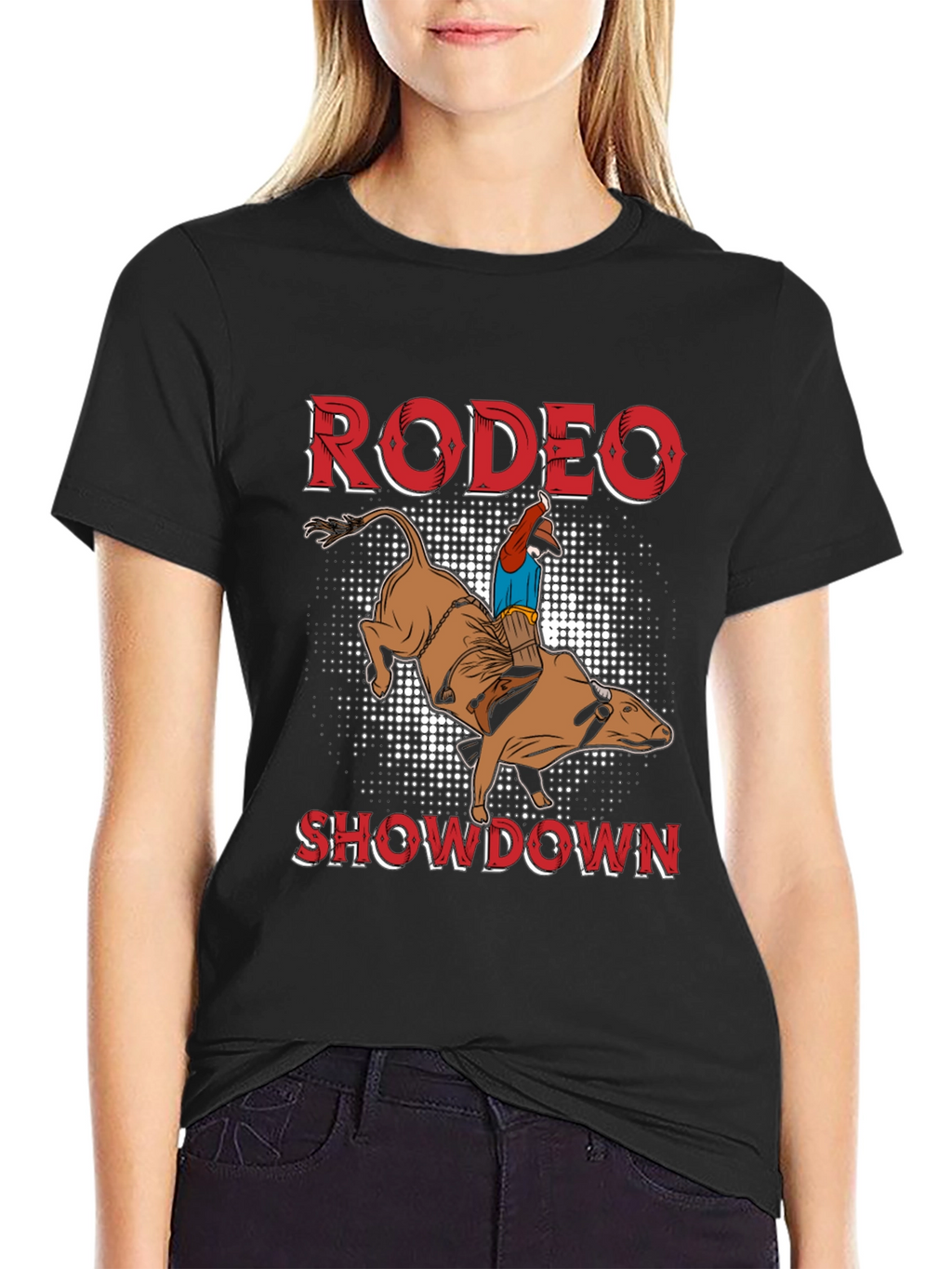 Rodeo Showdown Graphic Tee - Bull Riding T-Shirt
